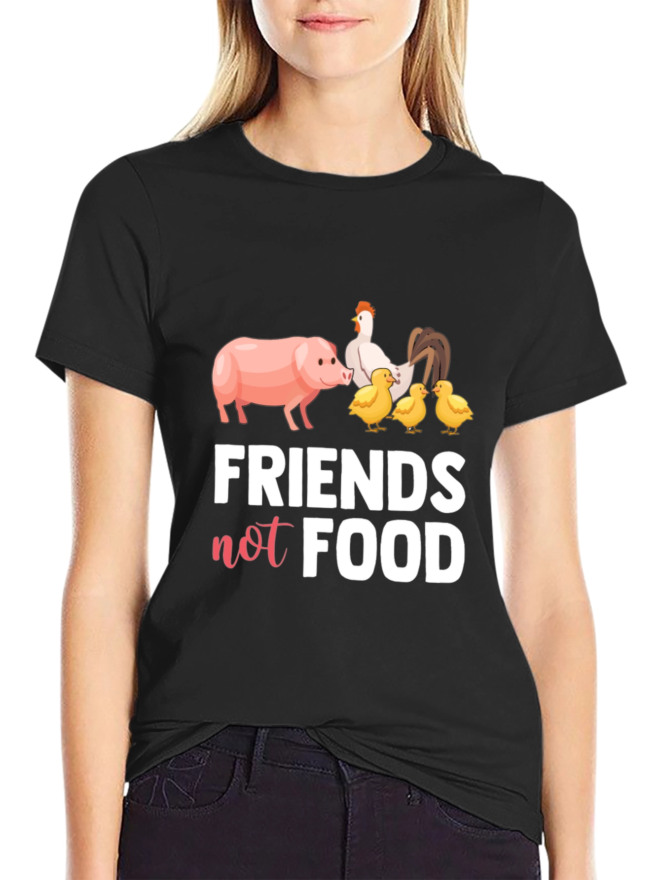 Friends Not Food Vegan T-Shirt
