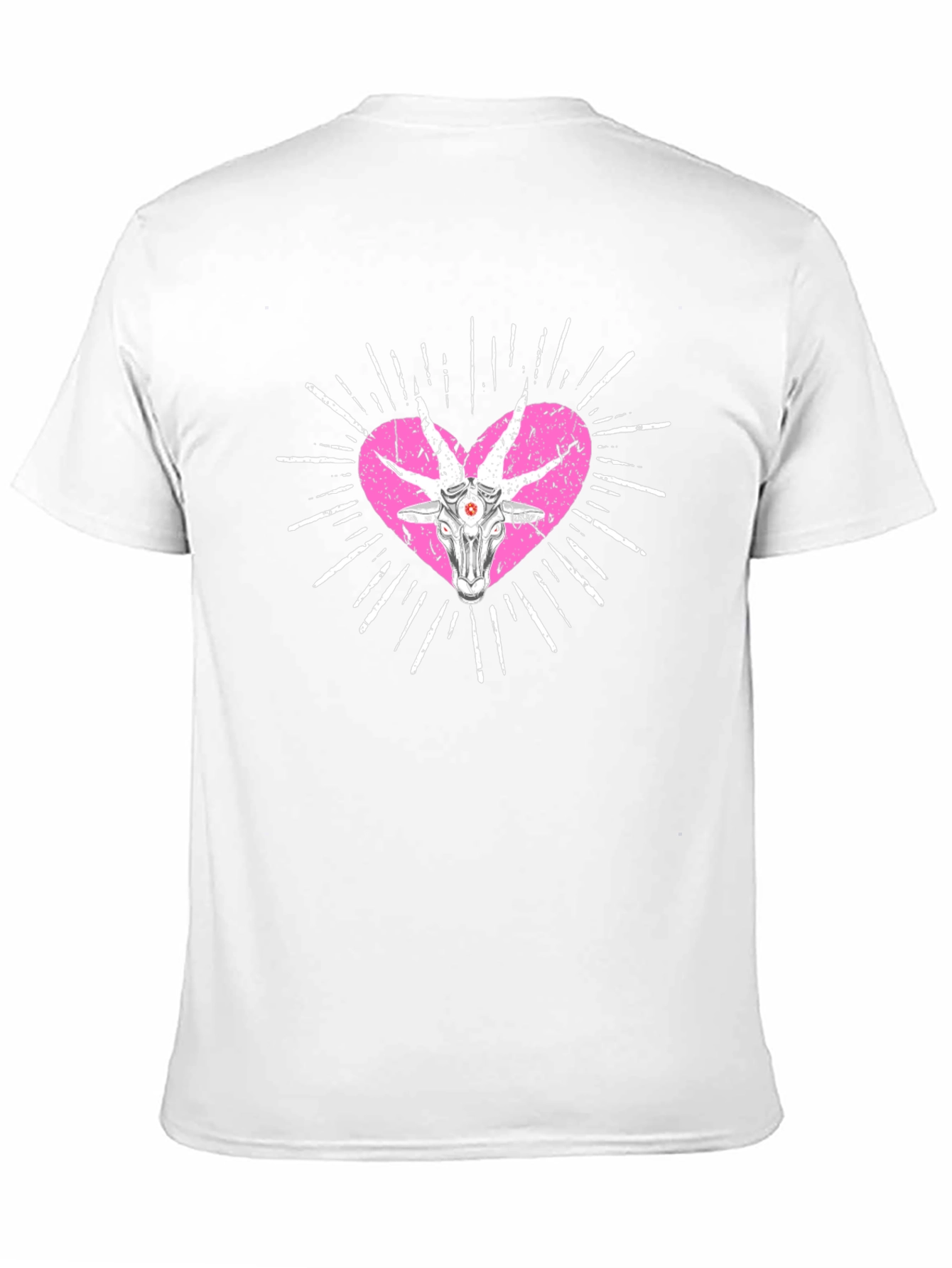 Baphomet Heart Graphic T-Shirt - Black