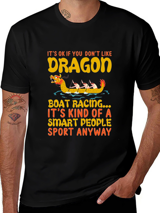 Dragon Boat Racing Graphic Tee - Smart Sport Humor