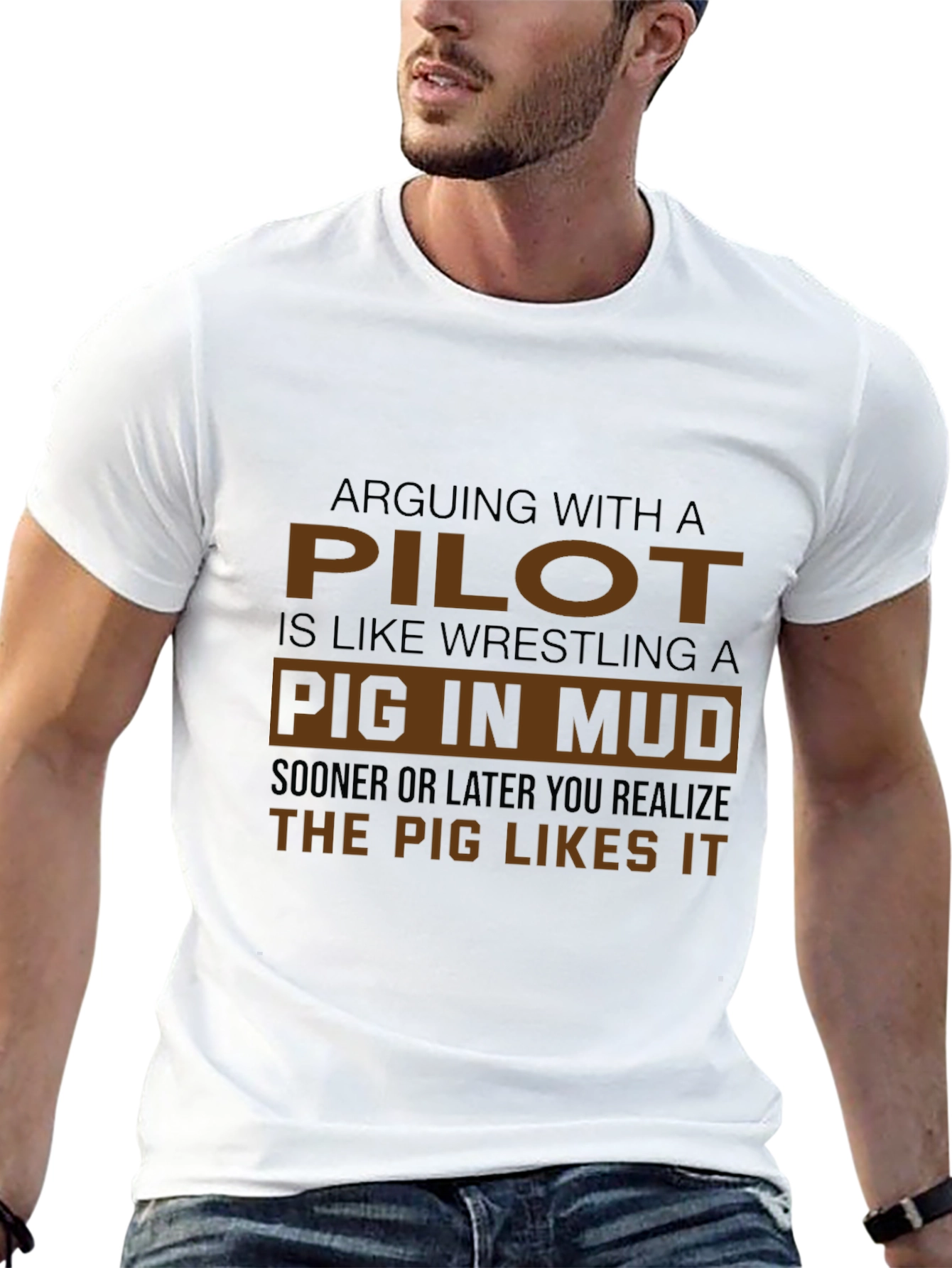 Pilot Pig Mud T-Shirt