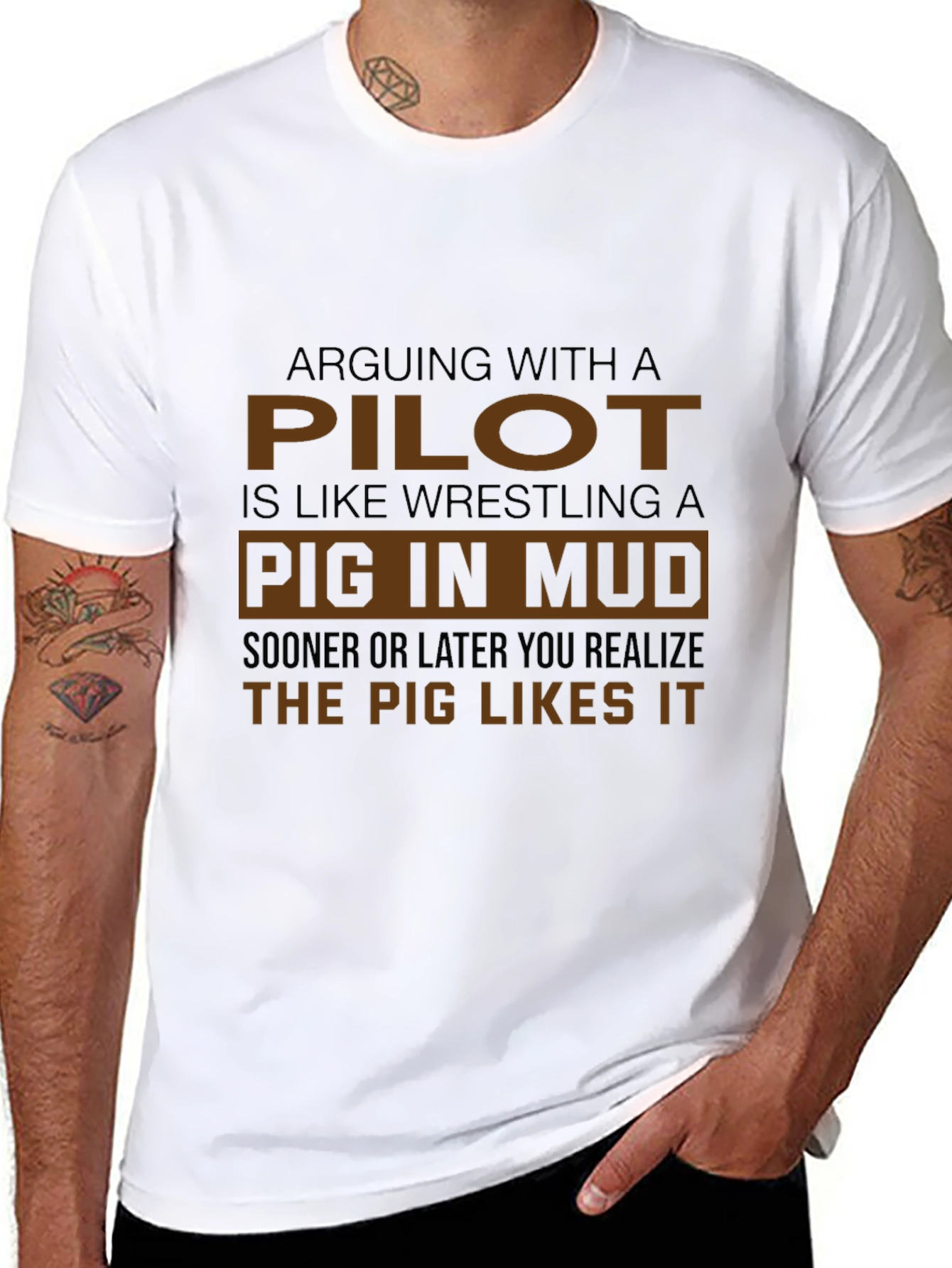 Pilot Pig Mud T-Shirt