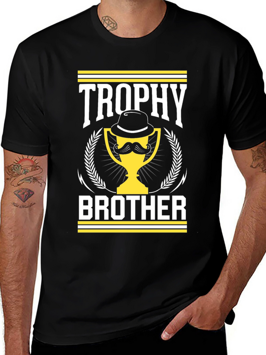 Trophy Brother Graphic T-Shirt - Fun Gift for Brothers!