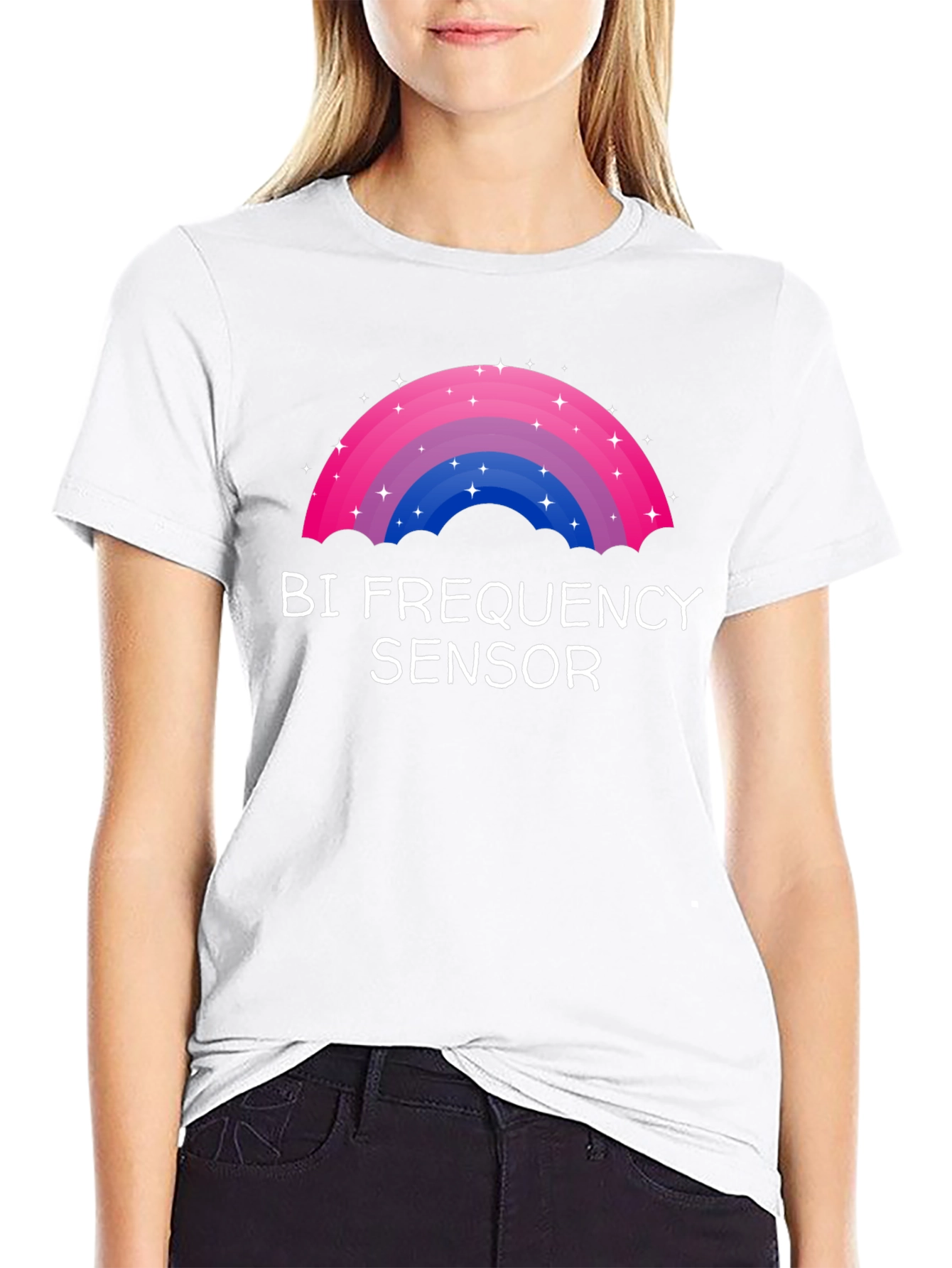Bi Frequency Sensor T-Shirt - Pride Rainbow