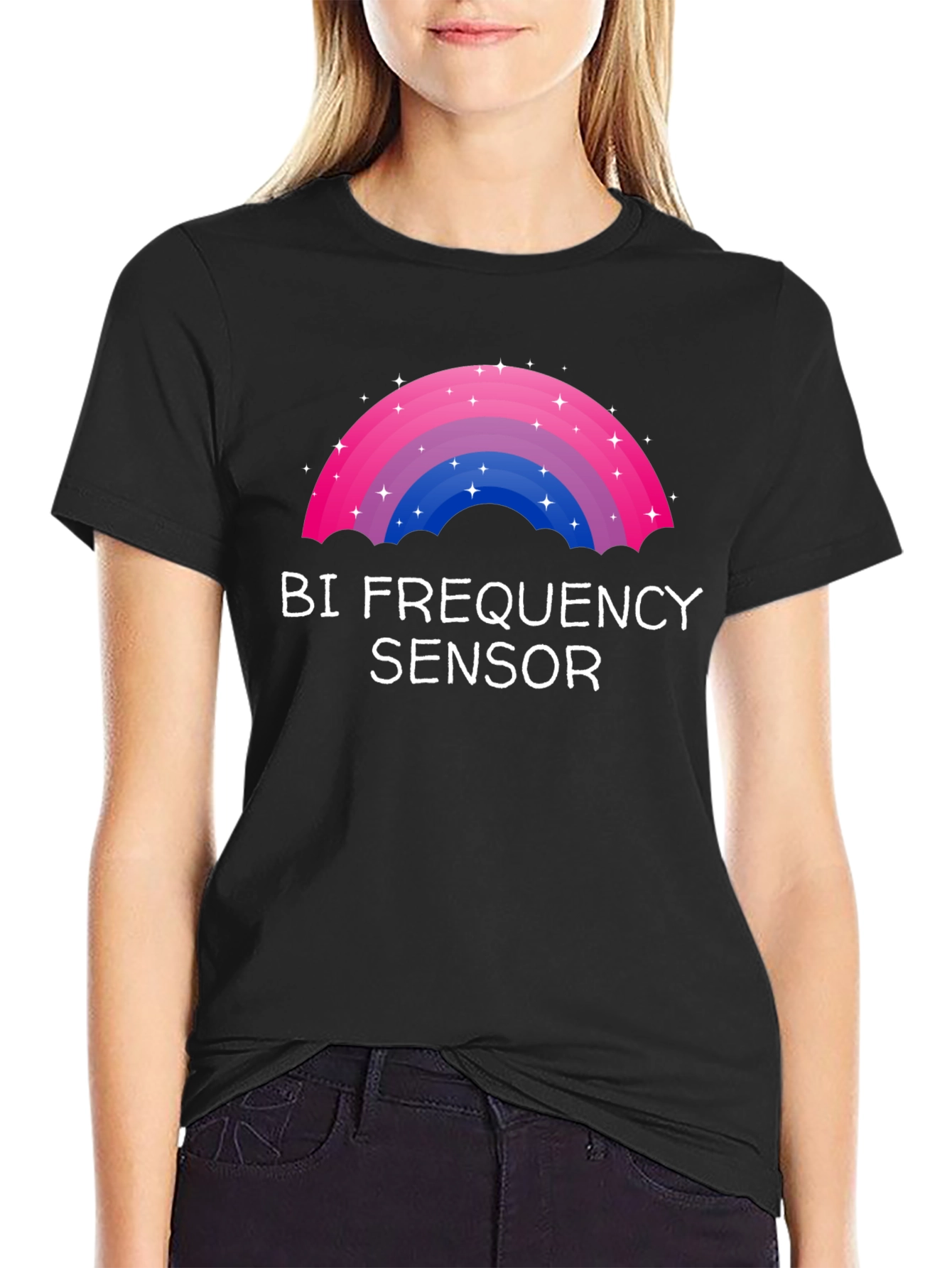 Bi Frequency Sensor T-Shirt - Pride Rainbow
