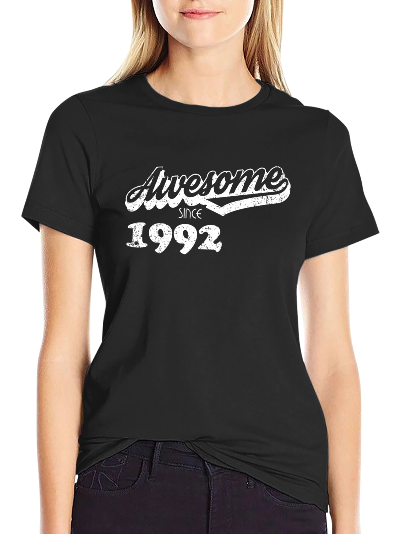Awesome Since 1992 Black Graphic Tee