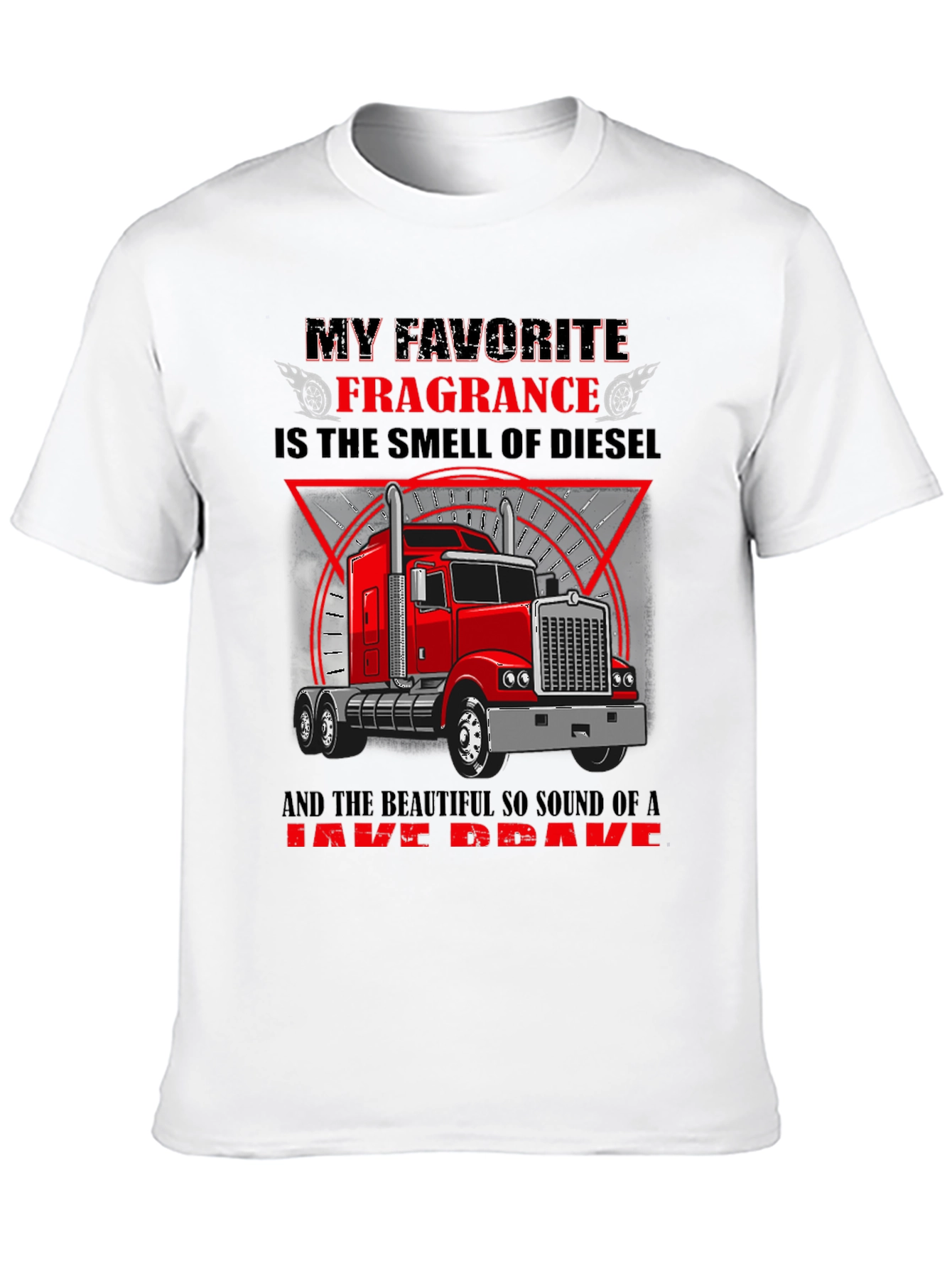 Diesel Smell Trucker T-Shirt - Black