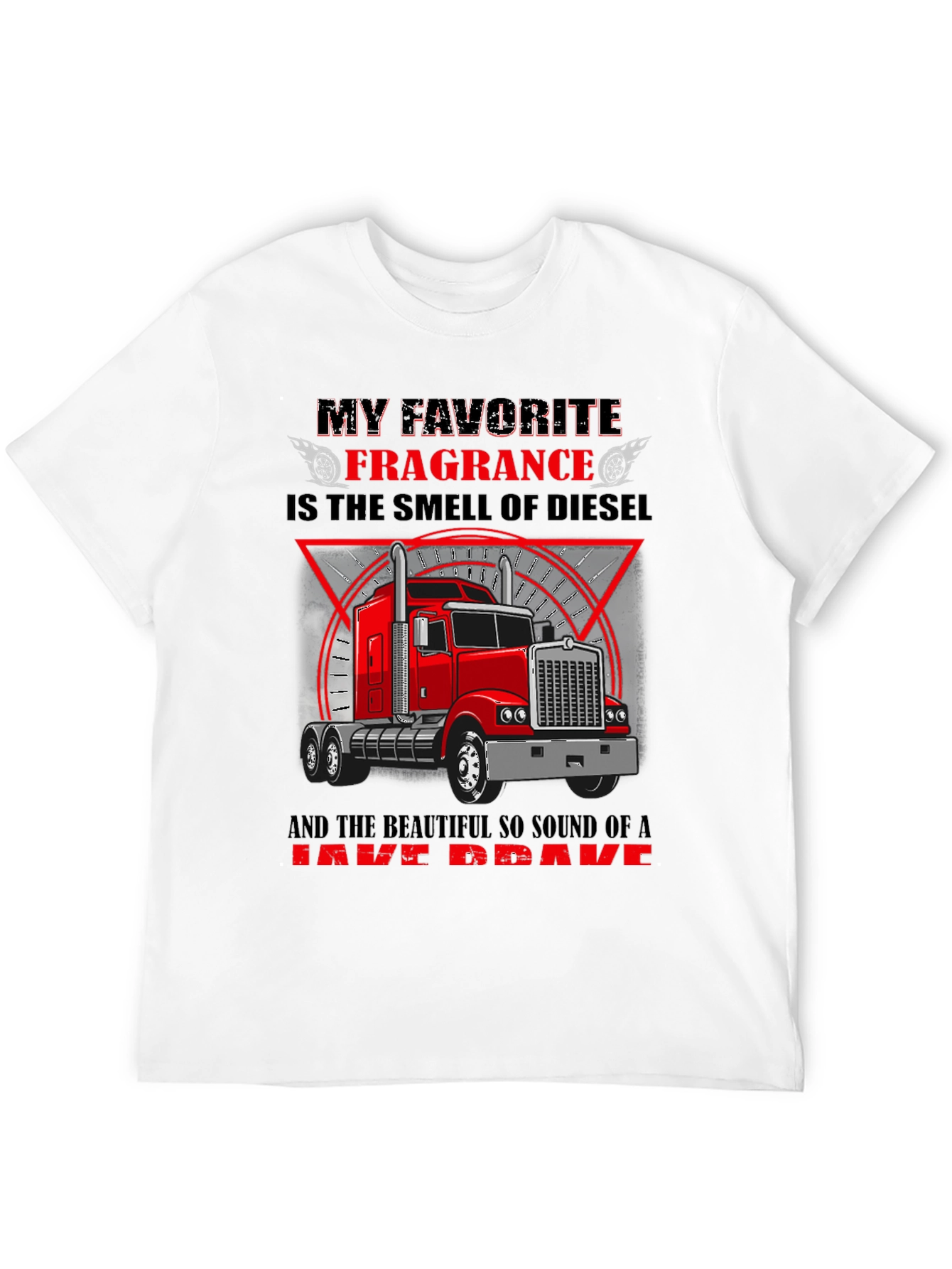 Diesel Smell Trucker T-Shirt - Black