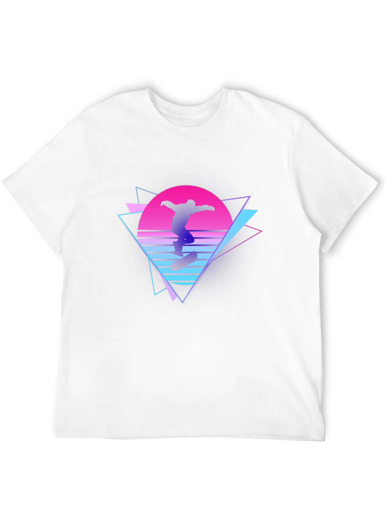 Retro Skateboarder Graphic T-Shirt - Black