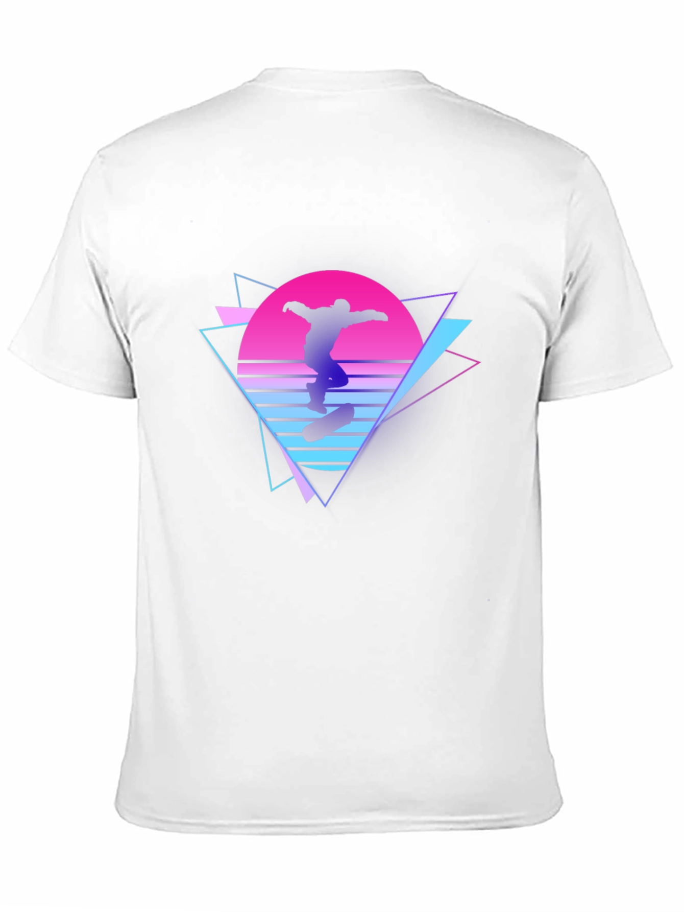 Retro Skateboarder Graphic T-Shirt - Black