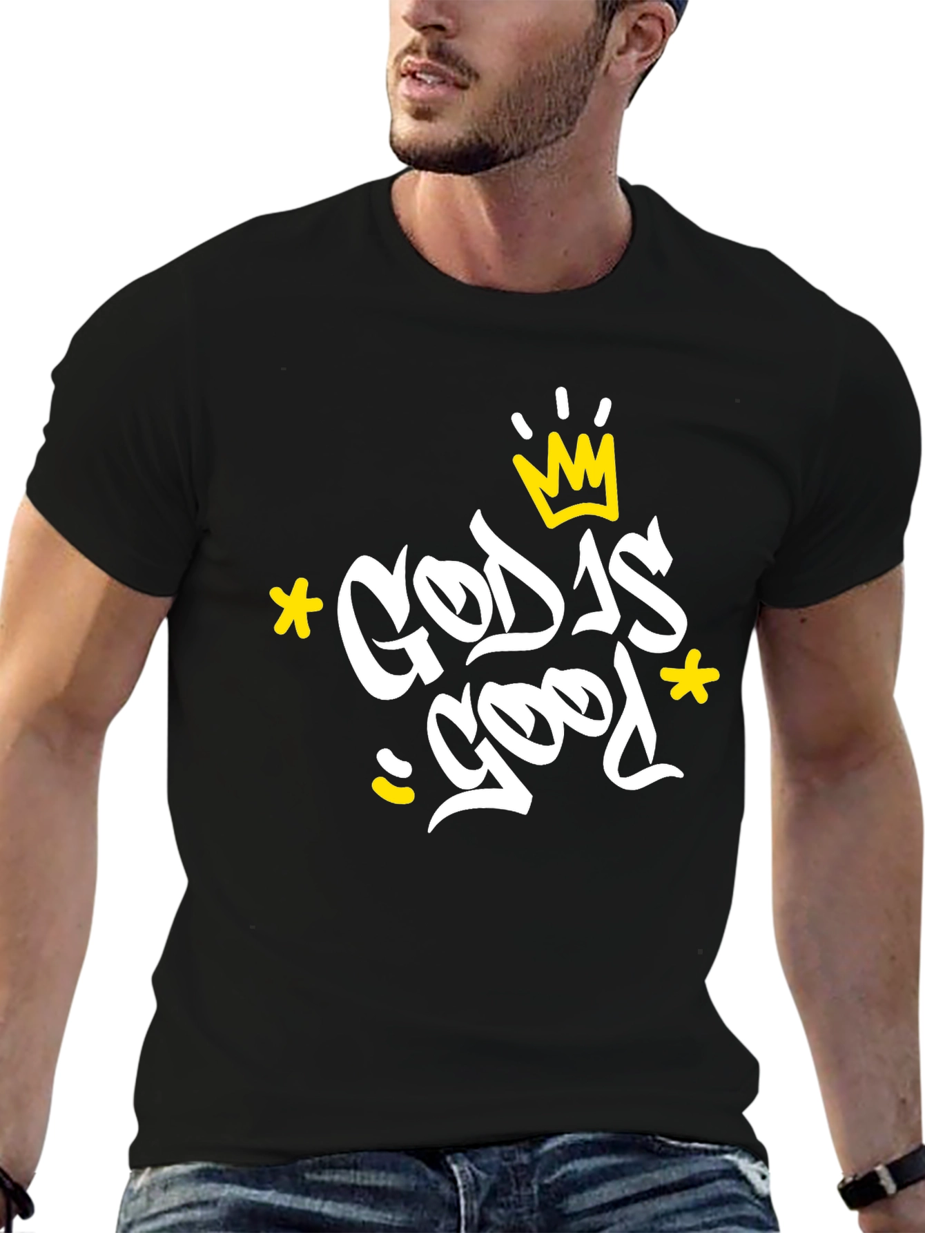 God is Good Black Graphic Tee