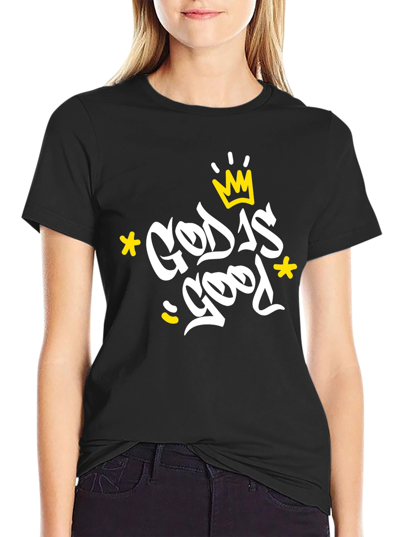 God is Good Black Graphic Tee