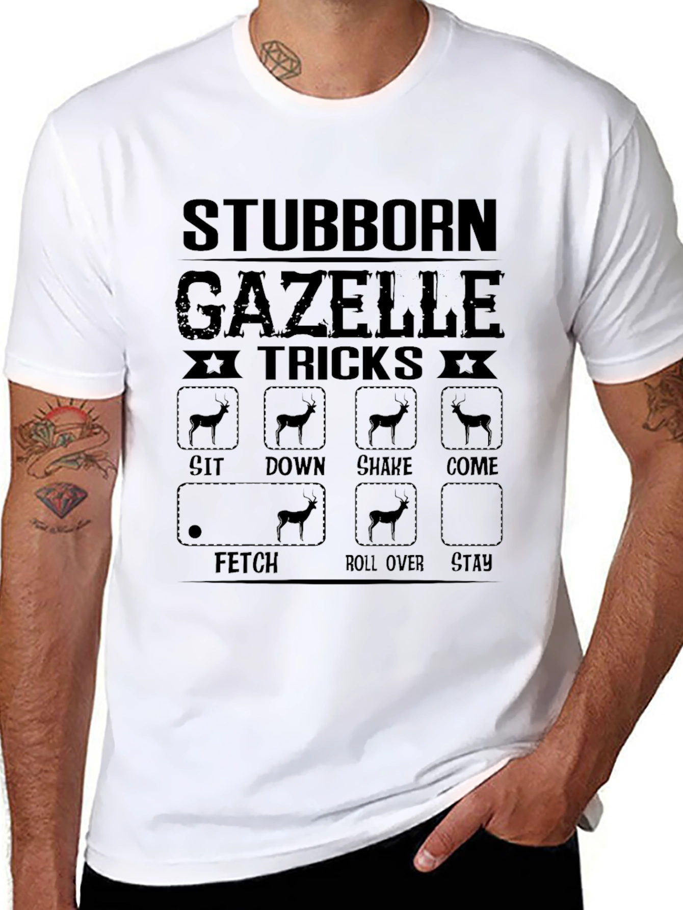 Stubborn Gazelle Tricks Graphic T-Shirt