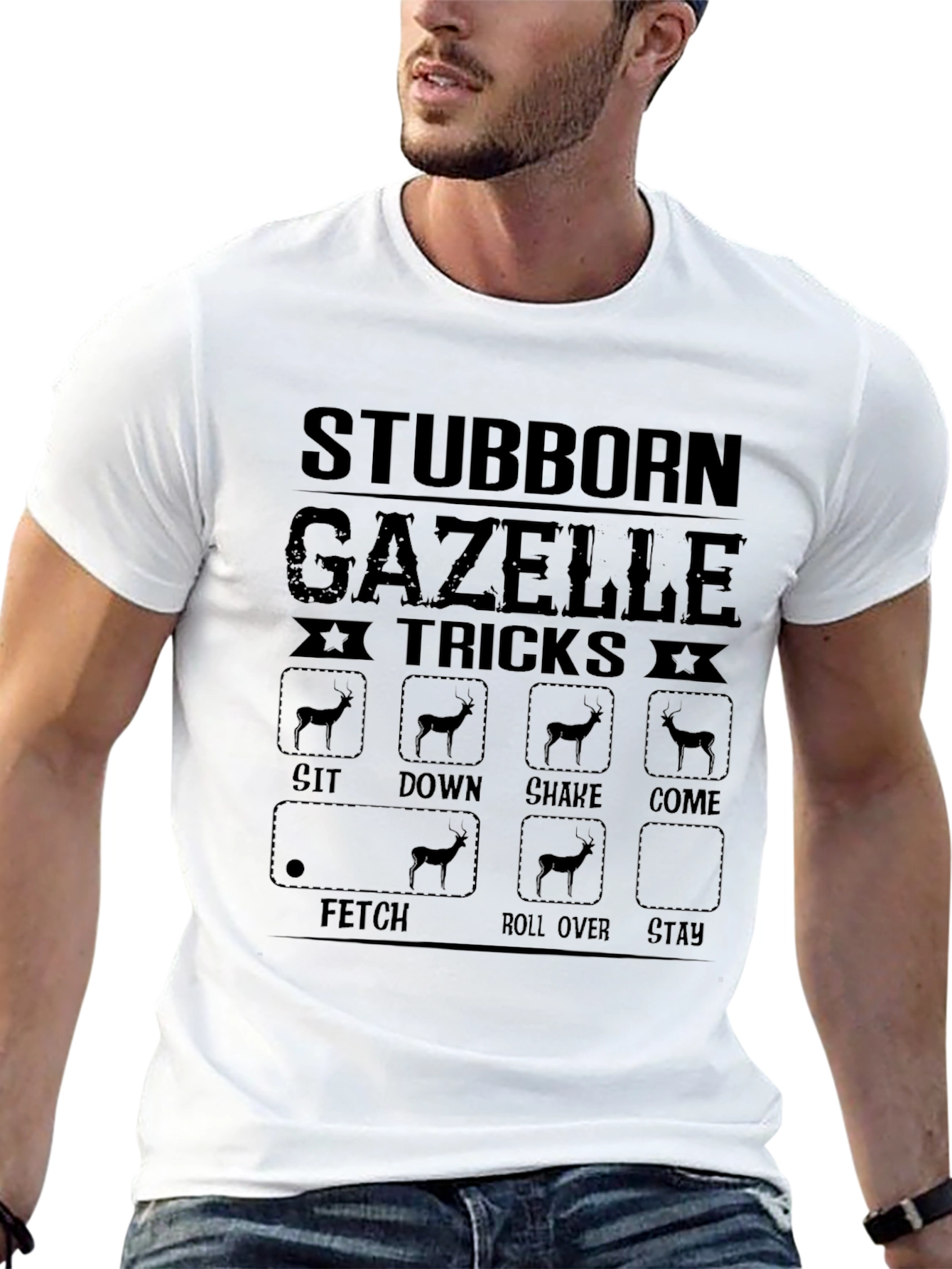 Stubborn Gazelle Tricks Graphic T-Shirt