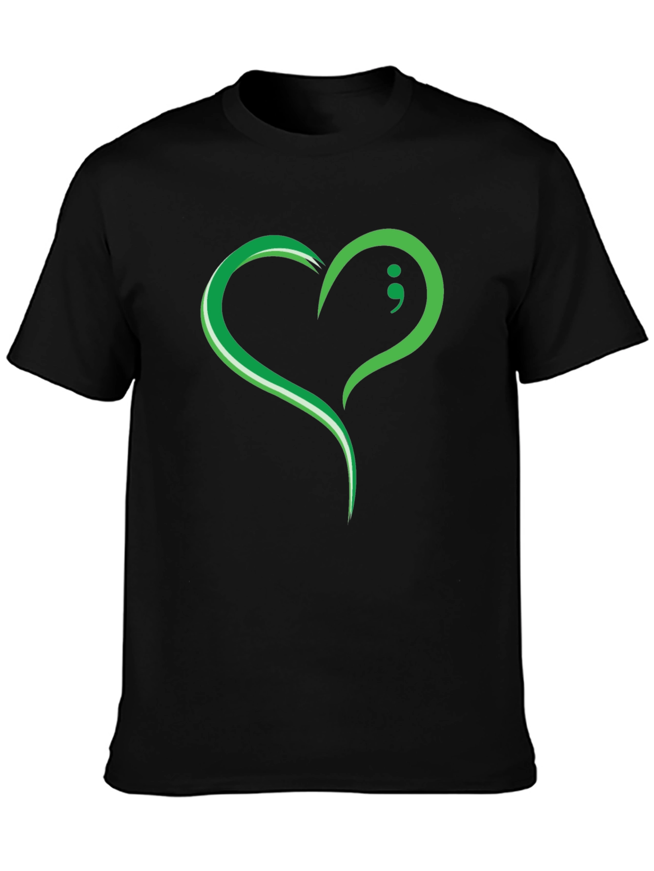 Heart Semicolon Awareness Graphic Tee