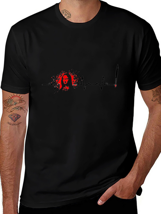 Mona Lisa Lifeline Graphic T-Shirt - Artistic Design