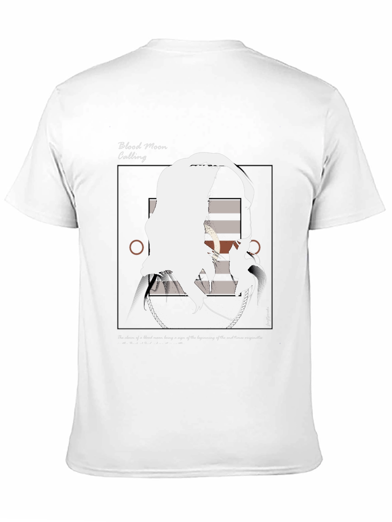 Blood Moon Calling Graphic Tee - Unique Artistic Design