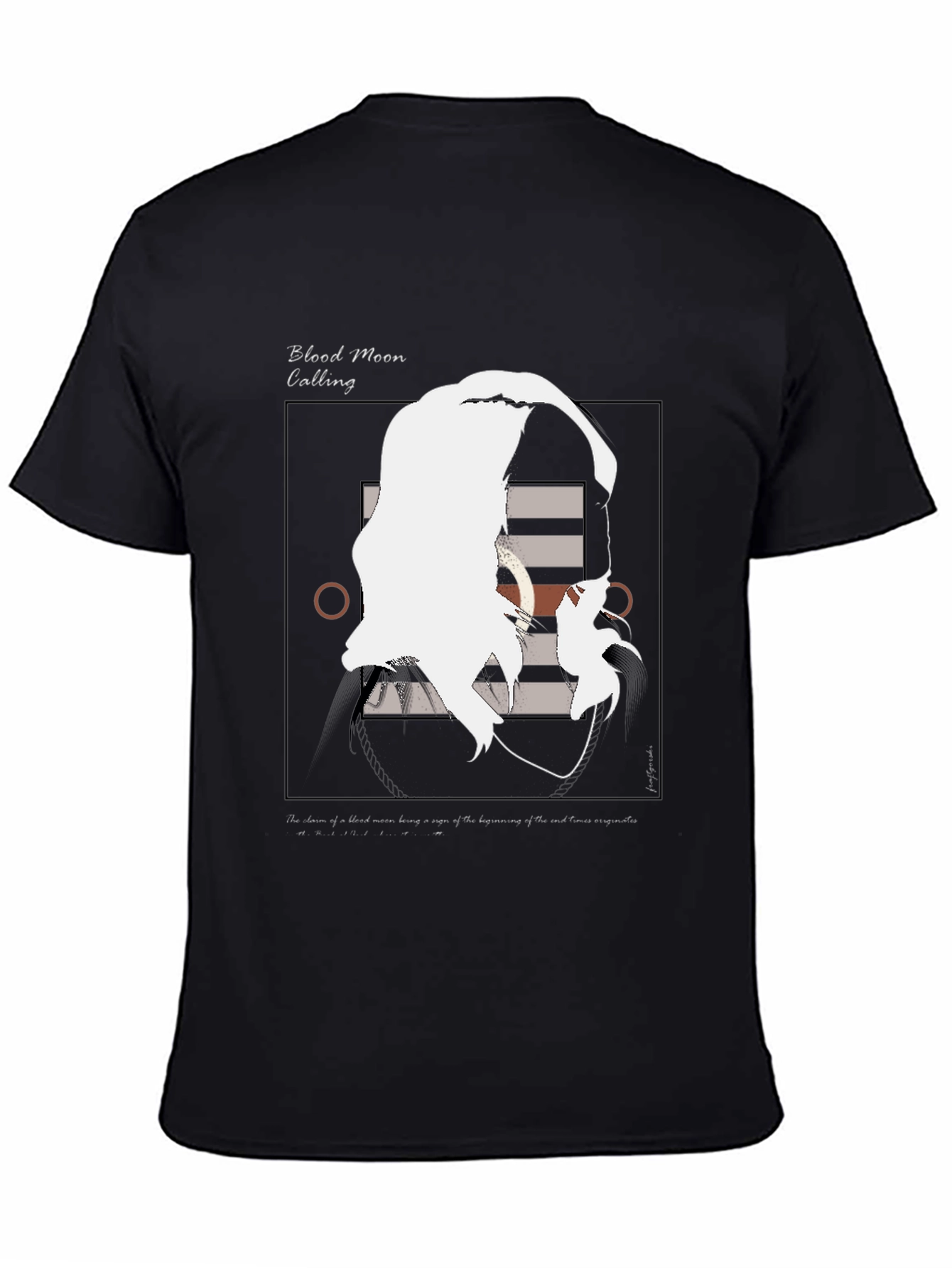 Blood Moon Calling Graphic Tee - Unique Artistic Design