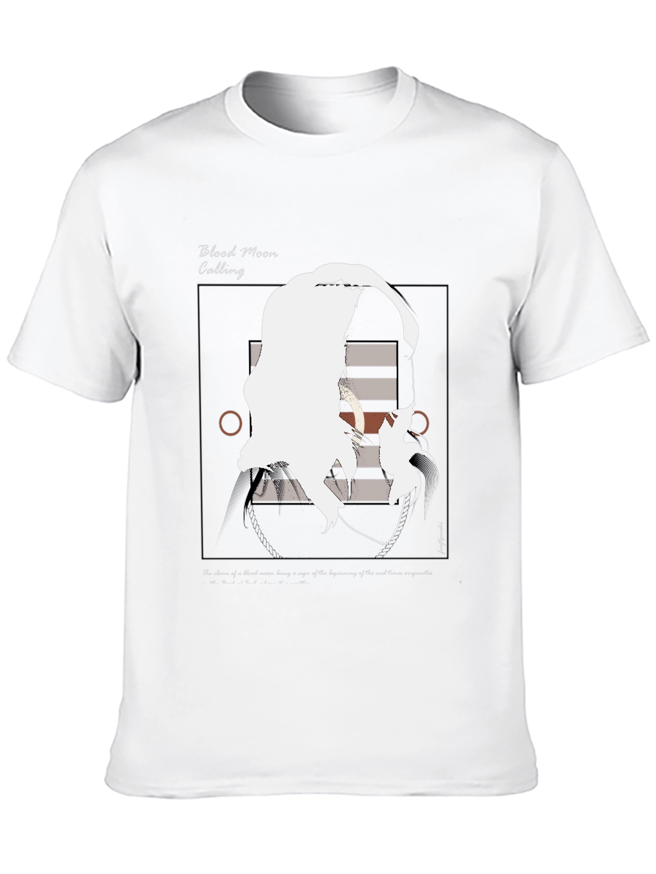 Blood Moon Calling Graphic Tee - Unique Artistic Design
