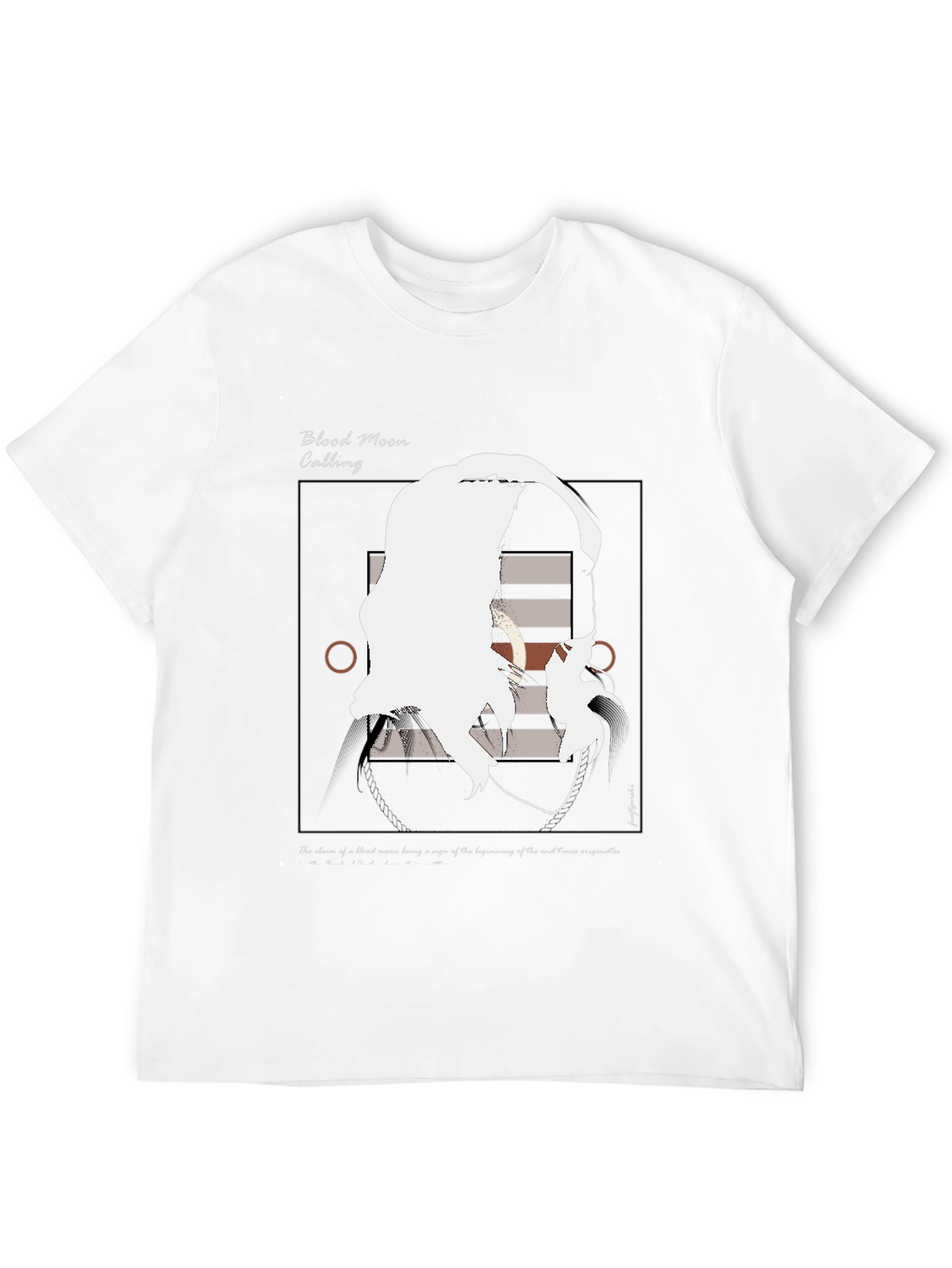 Blood Moon Calling Graphic Tee - Unique Artistic Design