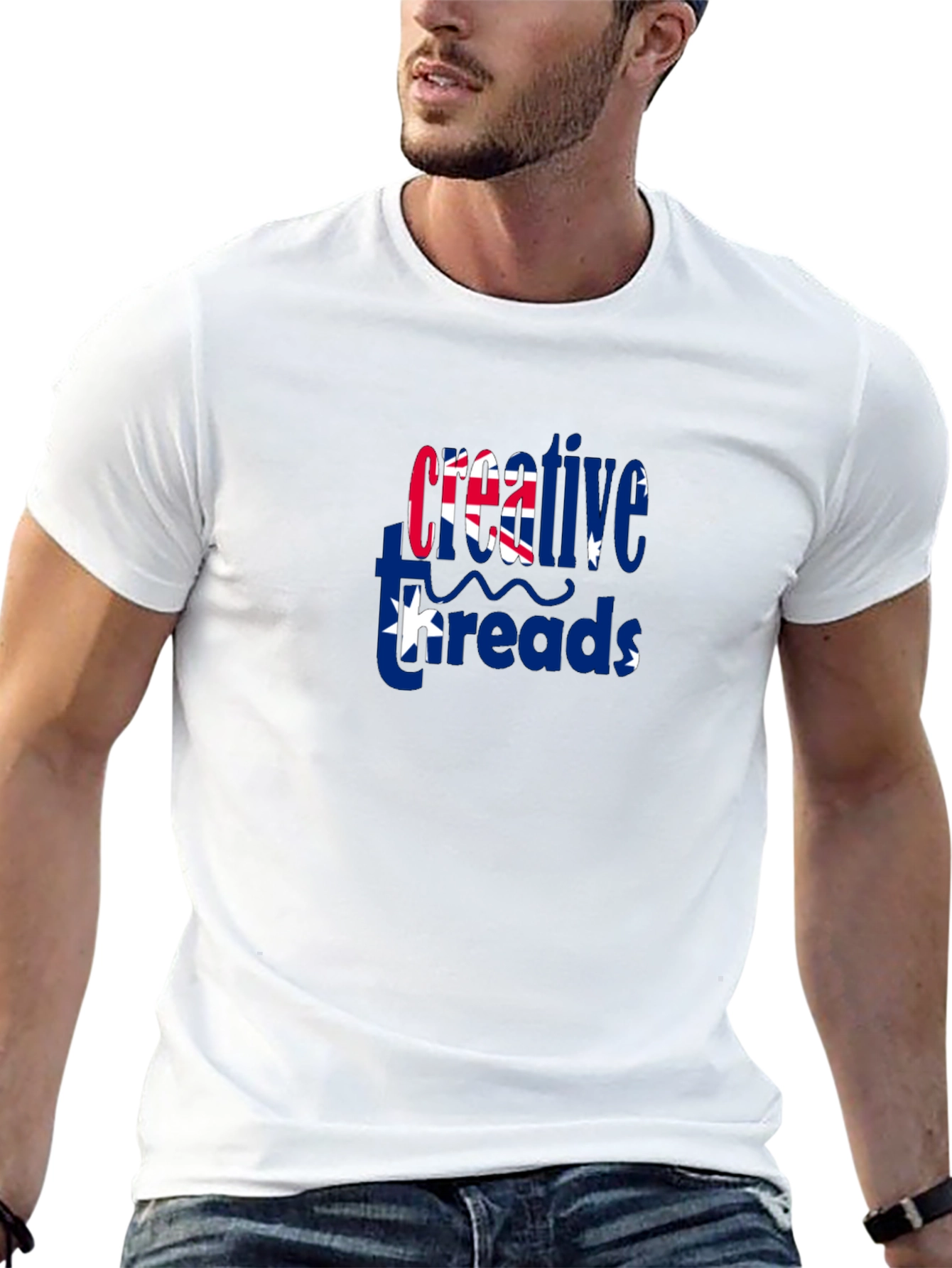 Creative Threads Australian Flag Graphic T-Shirt