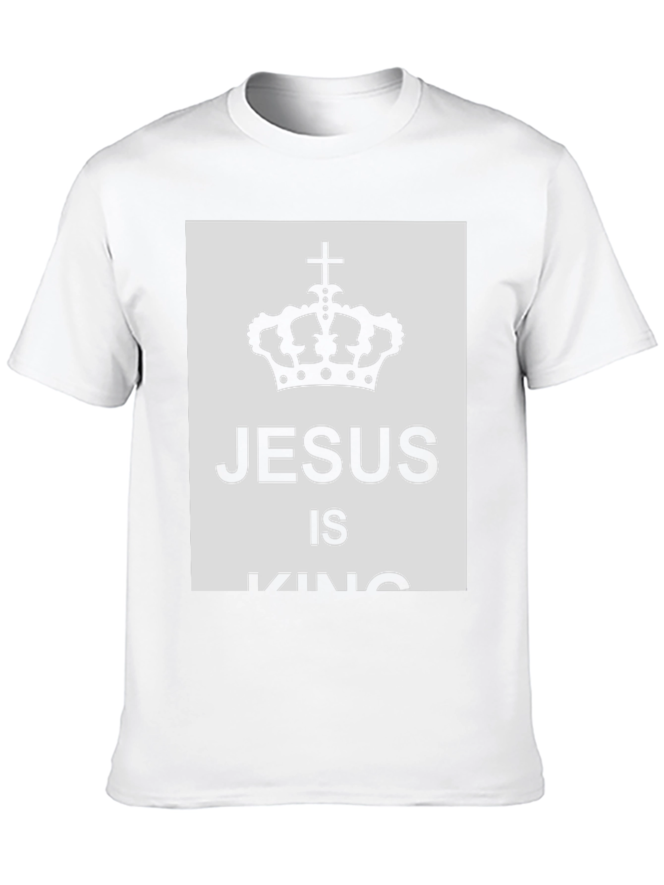 Jesus Is King T-Shirt - Crown Graphic Tee