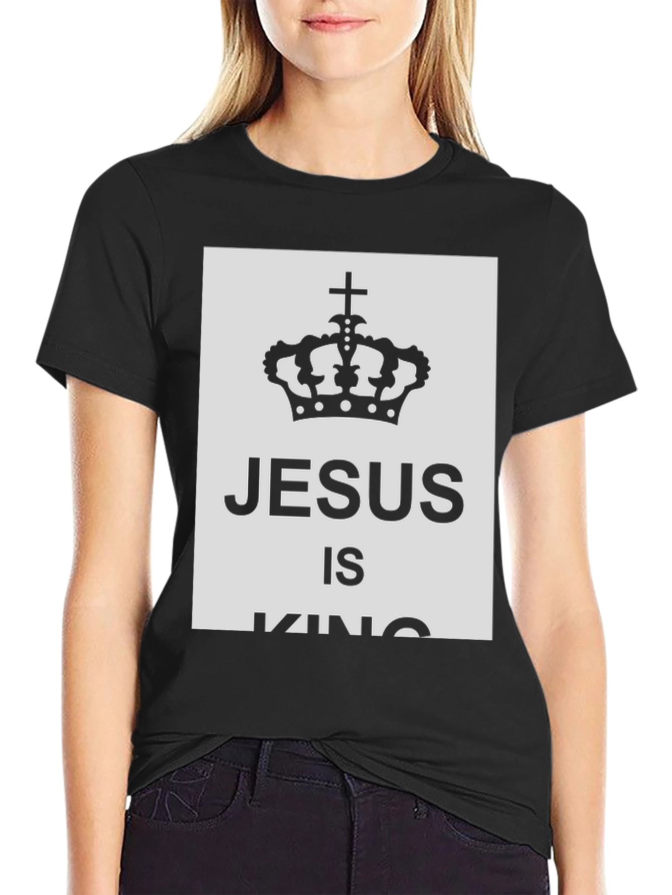 Jesus Is King T-Shirt - Crown Graphic Tee