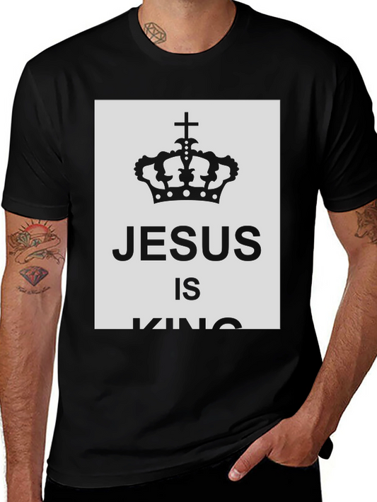 Jesus Is King T-Shirt - Crown Graphic Tee