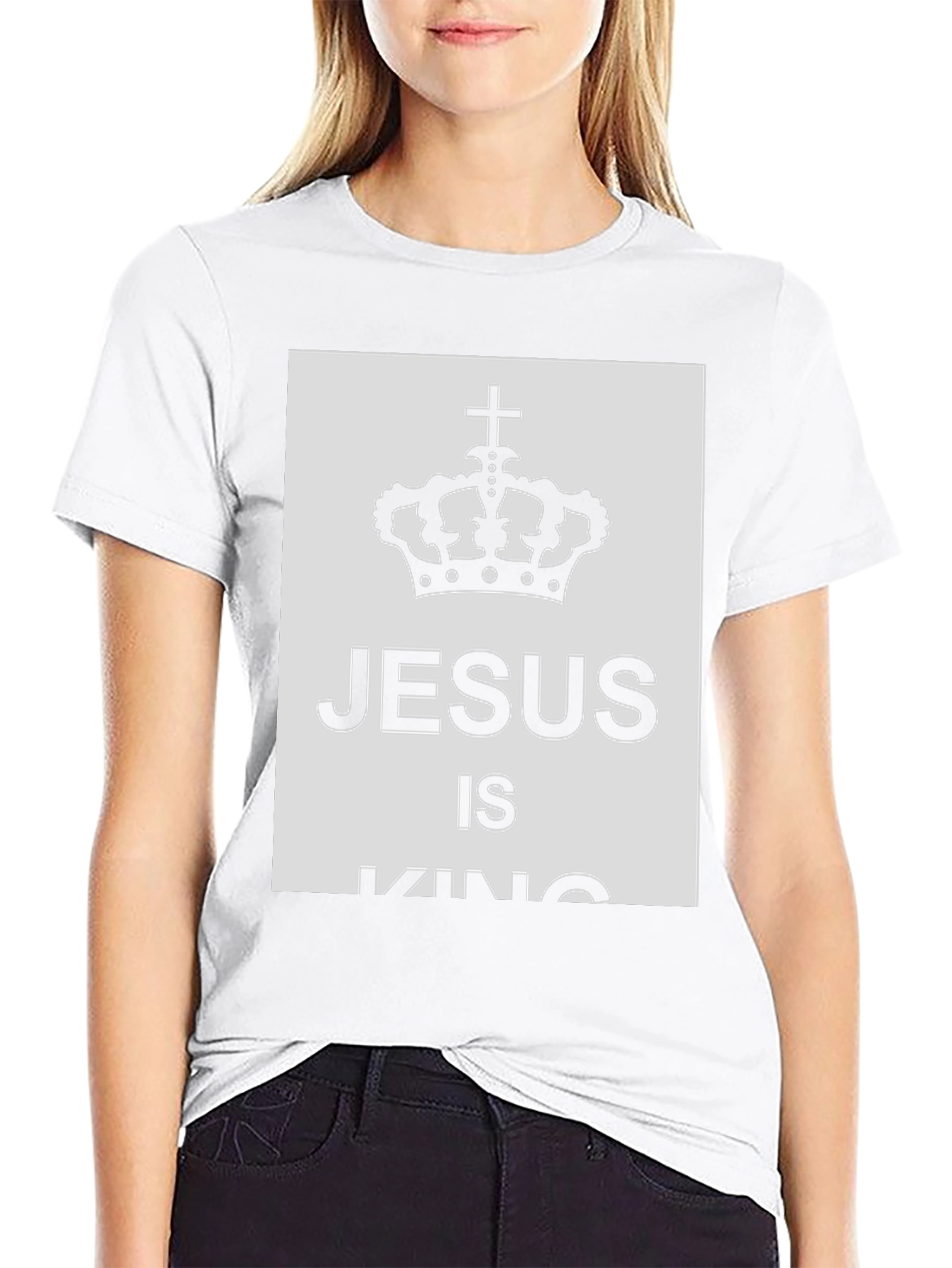 Jesus Is King T-Shirt - Crown Graphic Tee