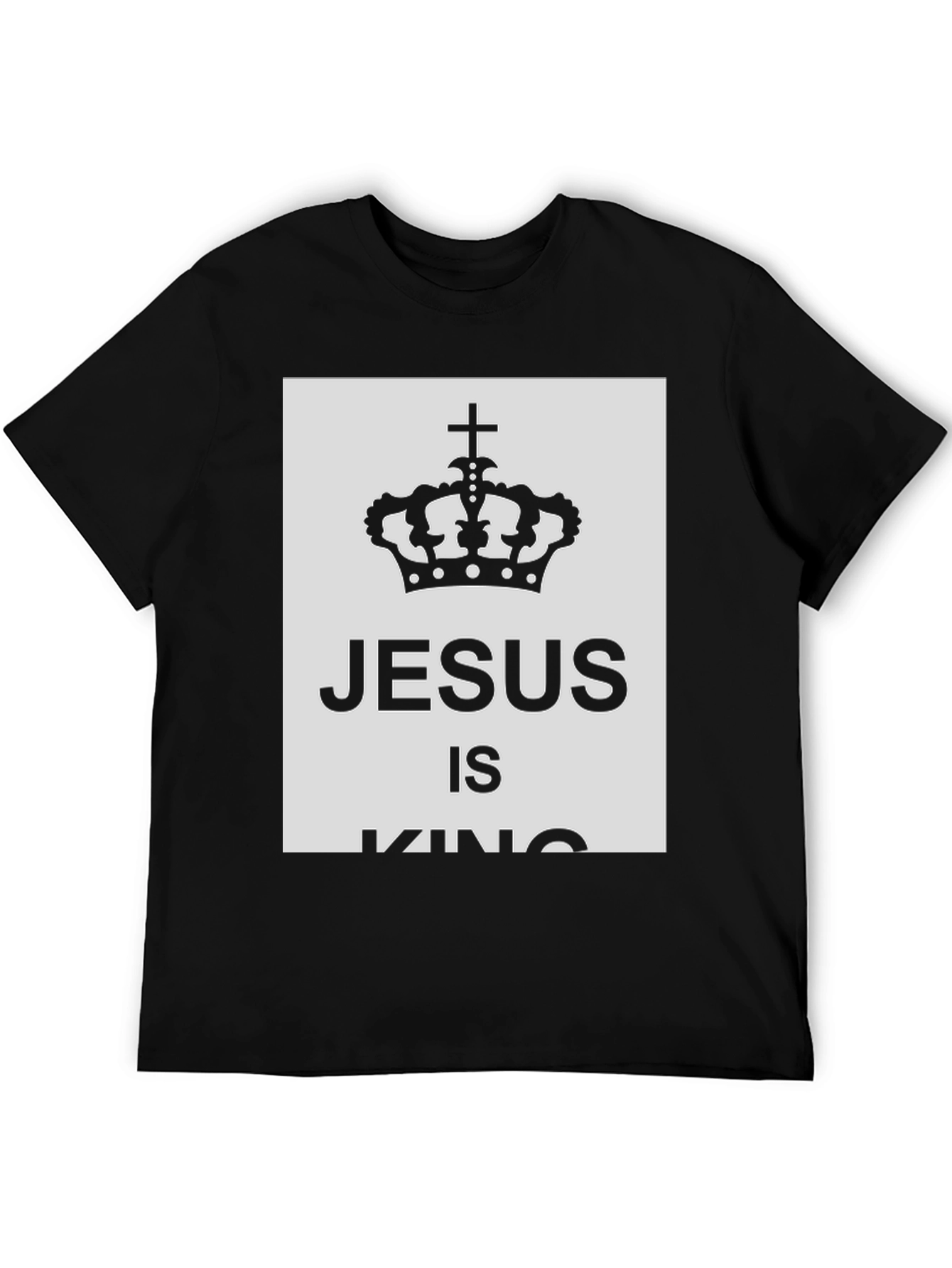 Jesus Is King T-Shirt - Crown Graphic Tee