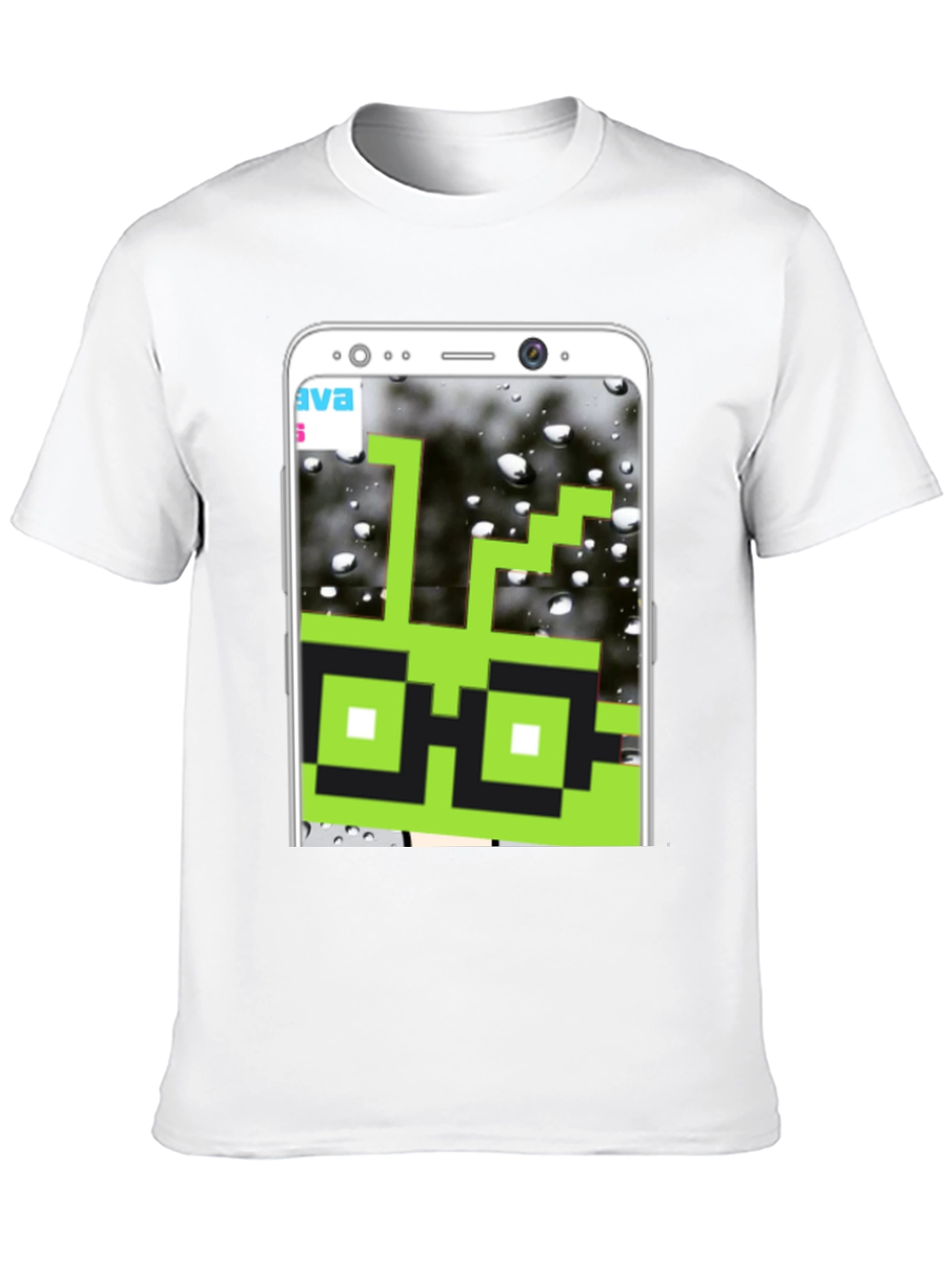 Pixel Art Tee: Green Geek Chic T-Shirt