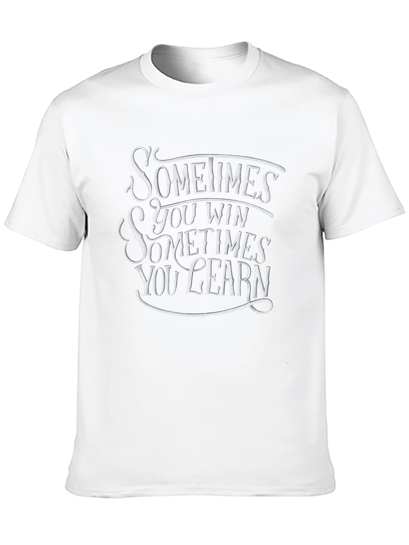 Sometimes You Win Black Graphic T-Shirt