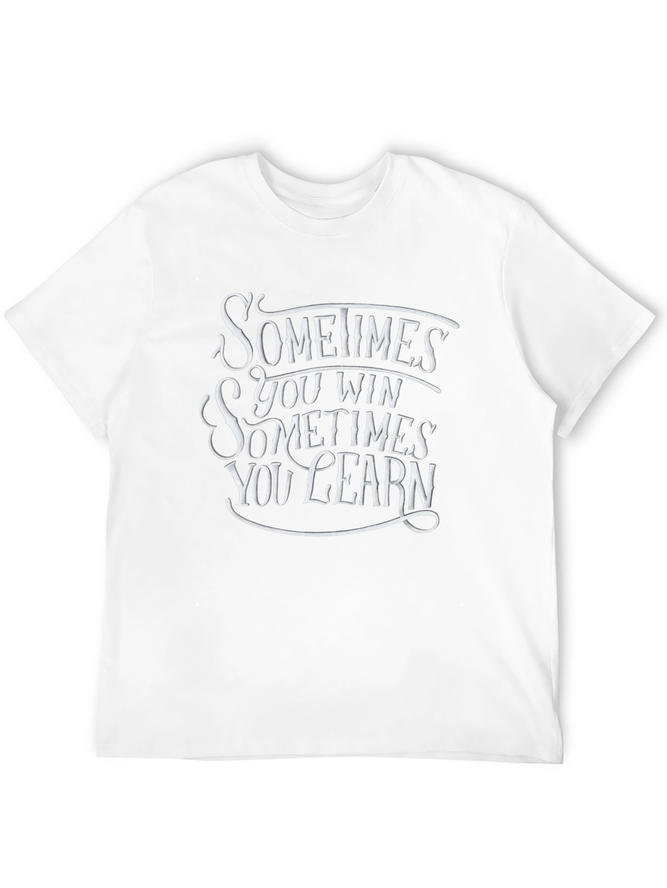 Sometimes You Win Black Graphic T-Shirt