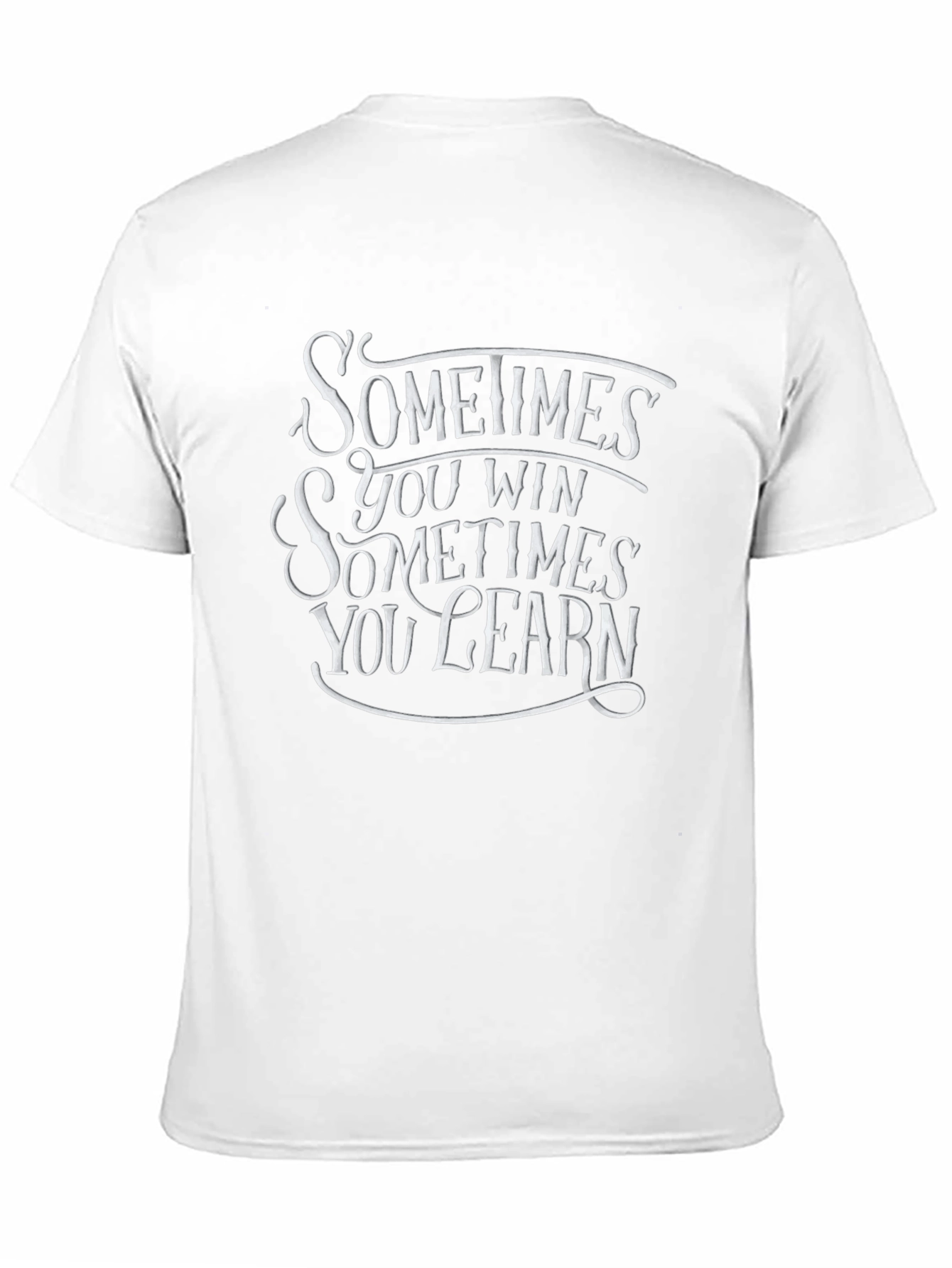 Sometimes You Win Black Graphic T-Shirt