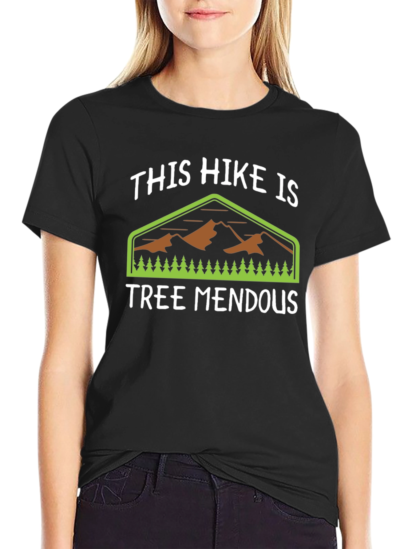 Funny Hiking T-Shirt - Tree Mendous Pun Tee