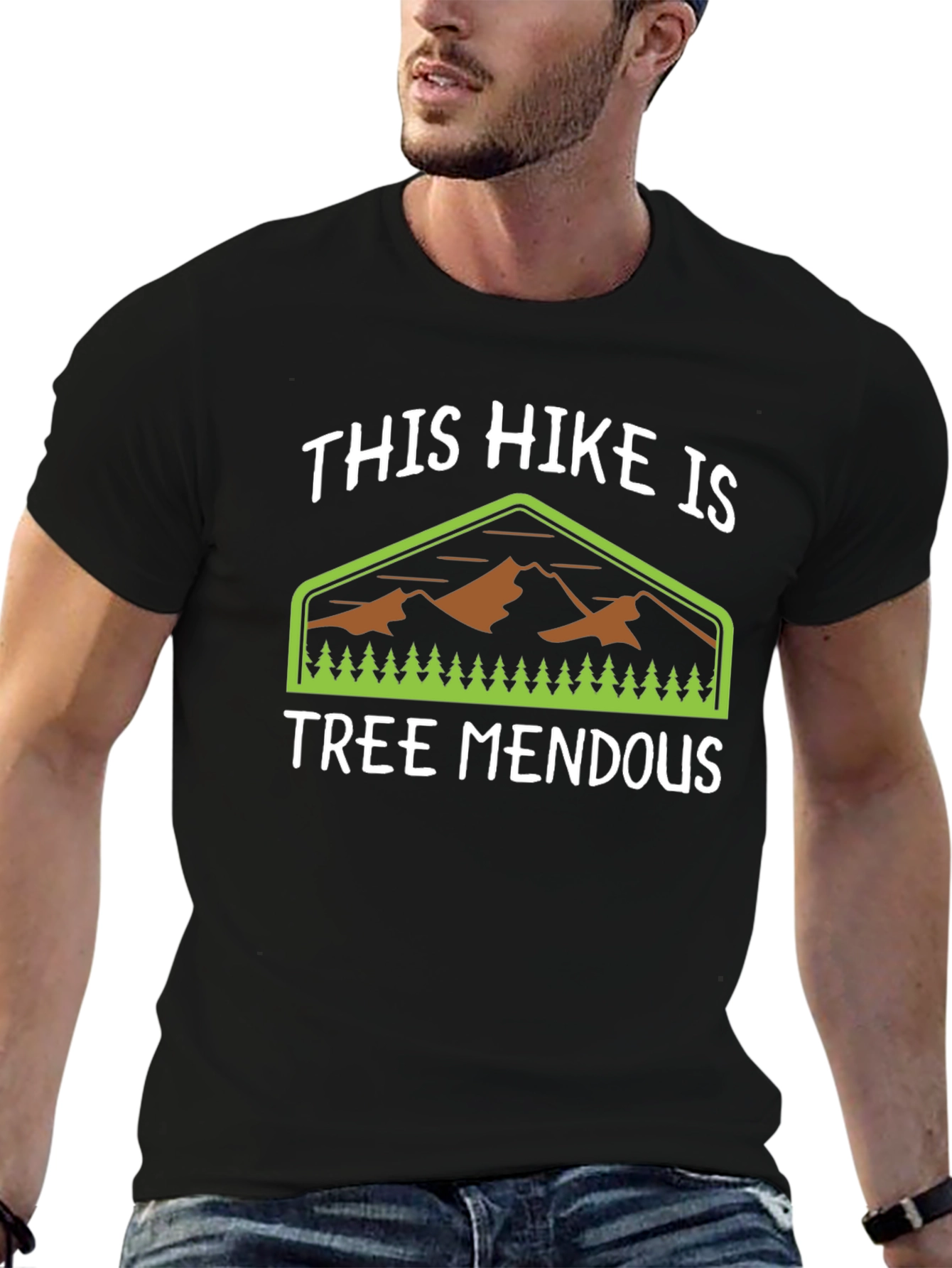 Funny Hiking T-Shirt - Tree Mendous Pun Tee