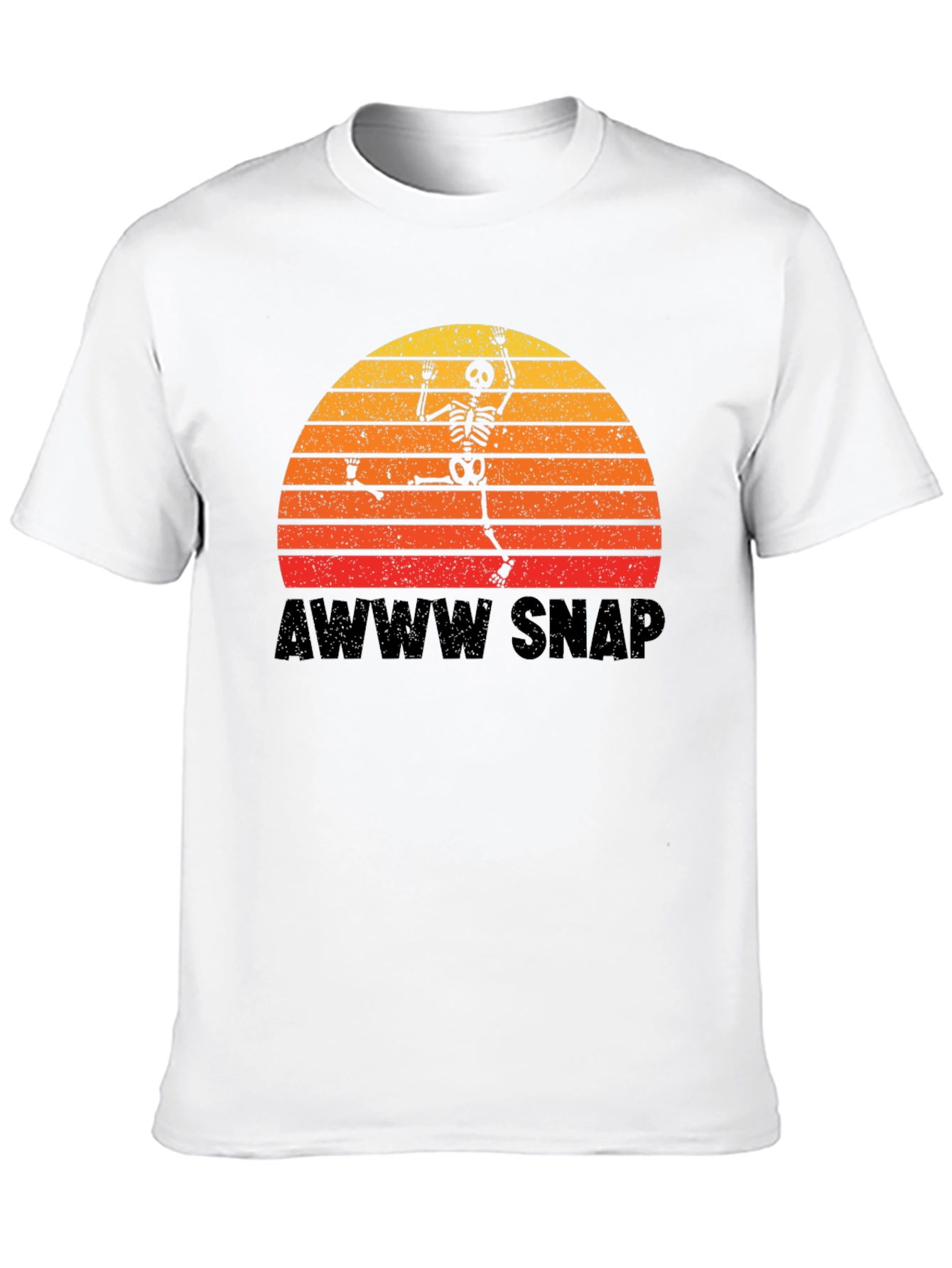 Awww Snap Skeleton Sunset T-Shirt