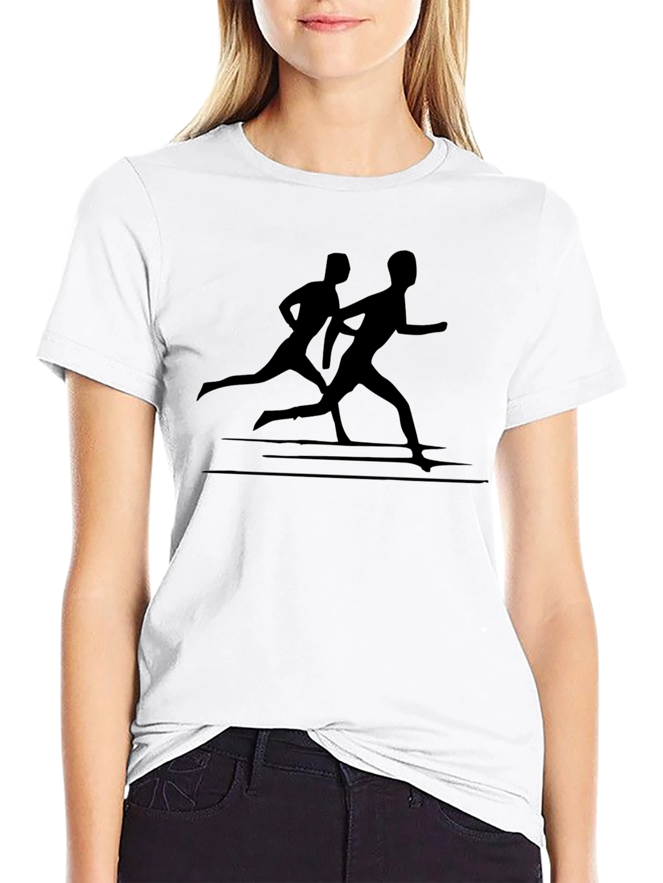 Runner Silhouette Graphic Tee - Black T-Shirt