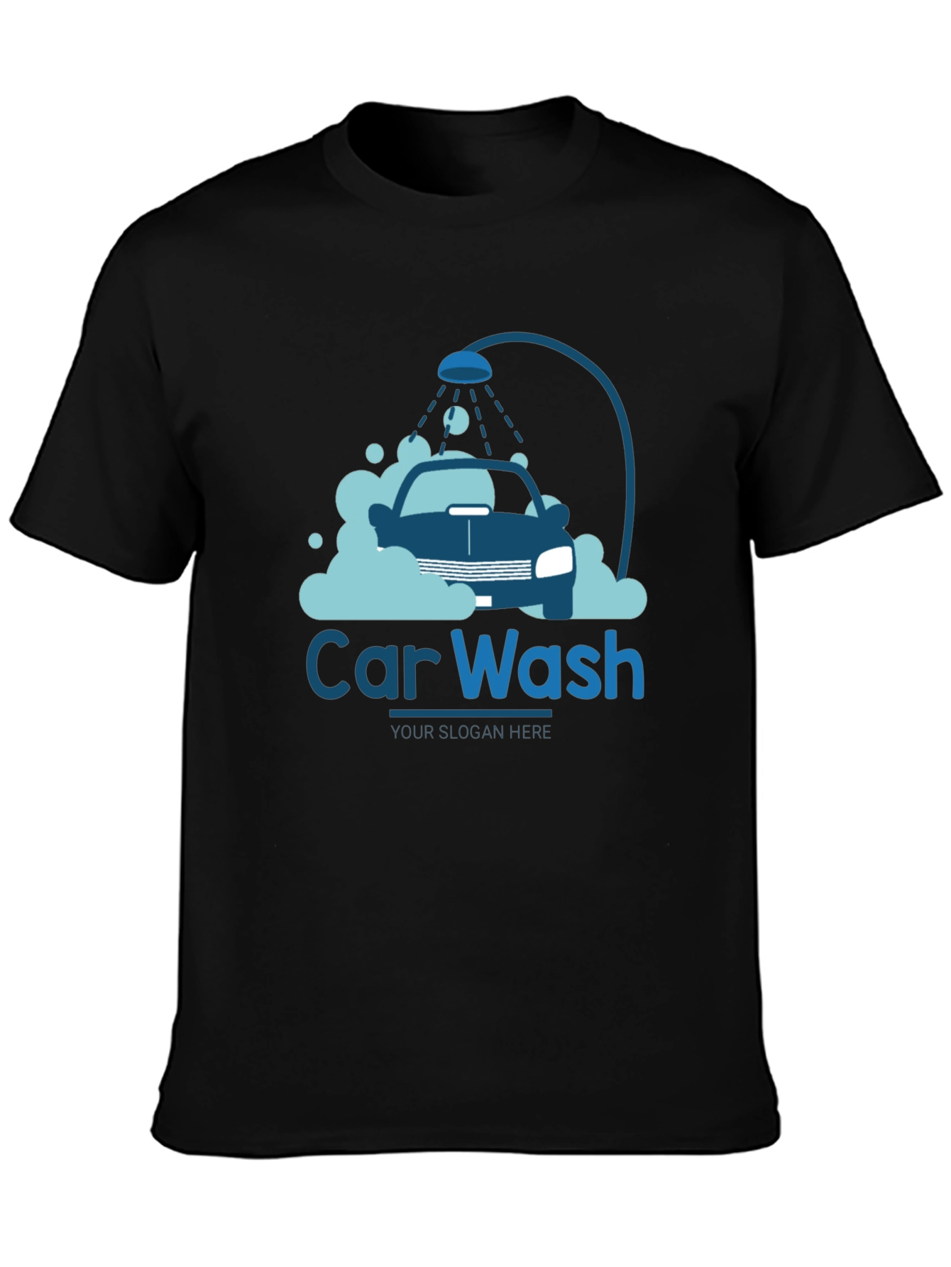 Car Wash T-Shirt - Blue Design