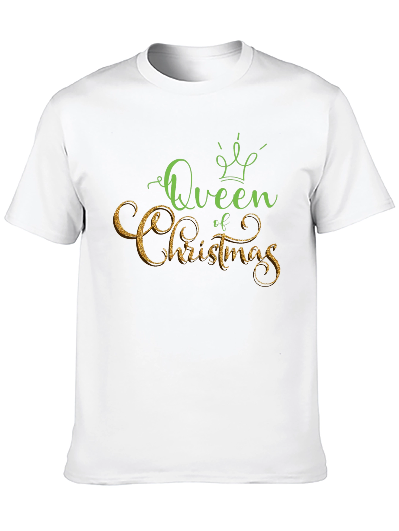 Queen of Christmas Black T-Shirt