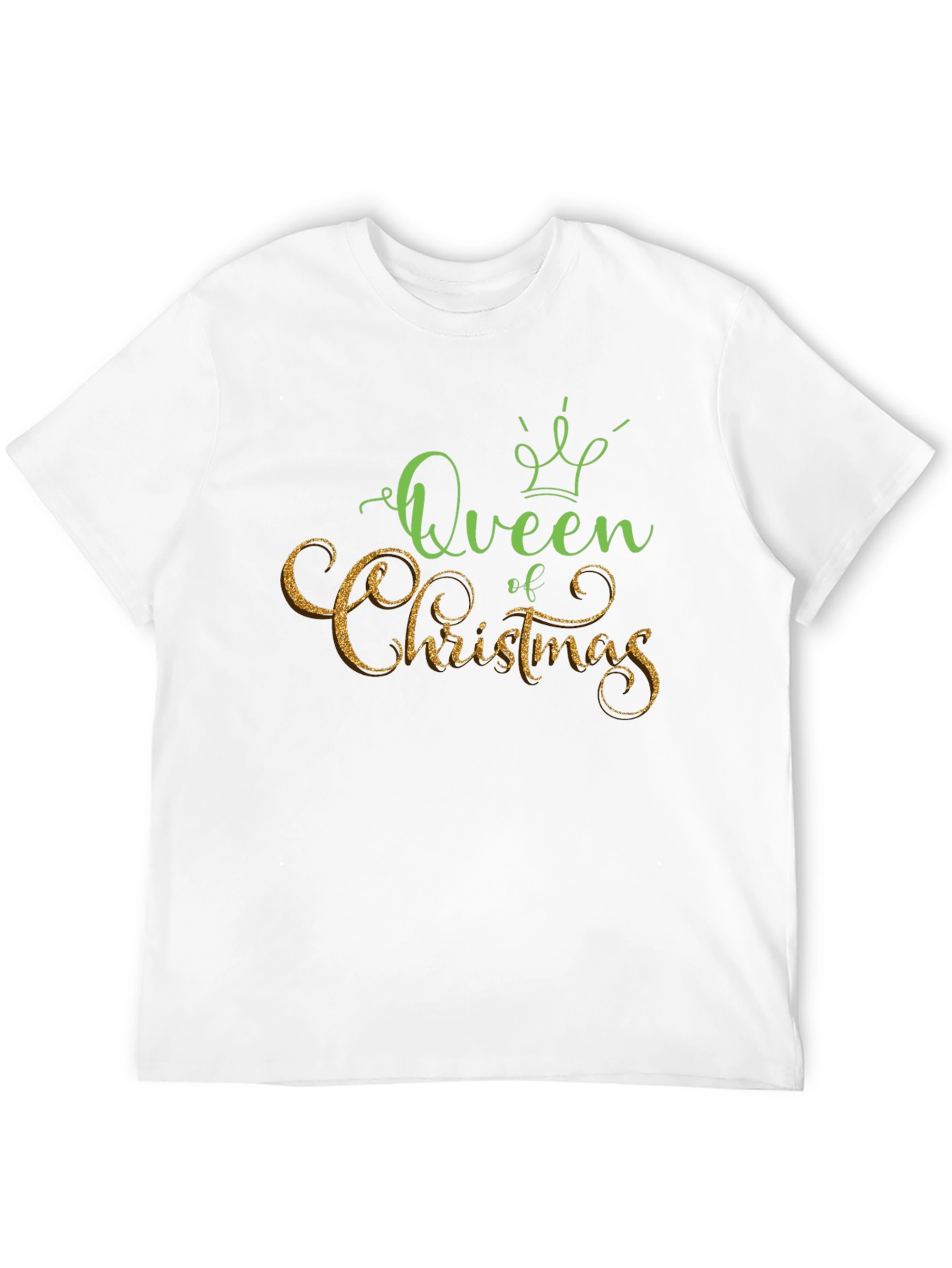 Queen of Christmas Black T-Shirt