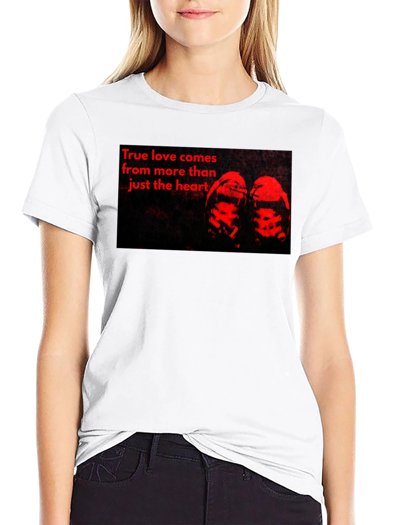 True Love Graphic Tee - Black Casual T-Shirt