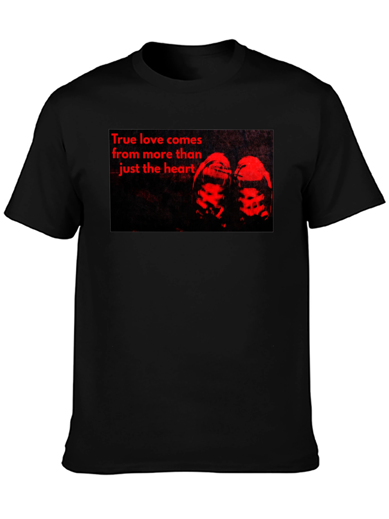 True Love Graphic Tee - Black Casual T-Shirt