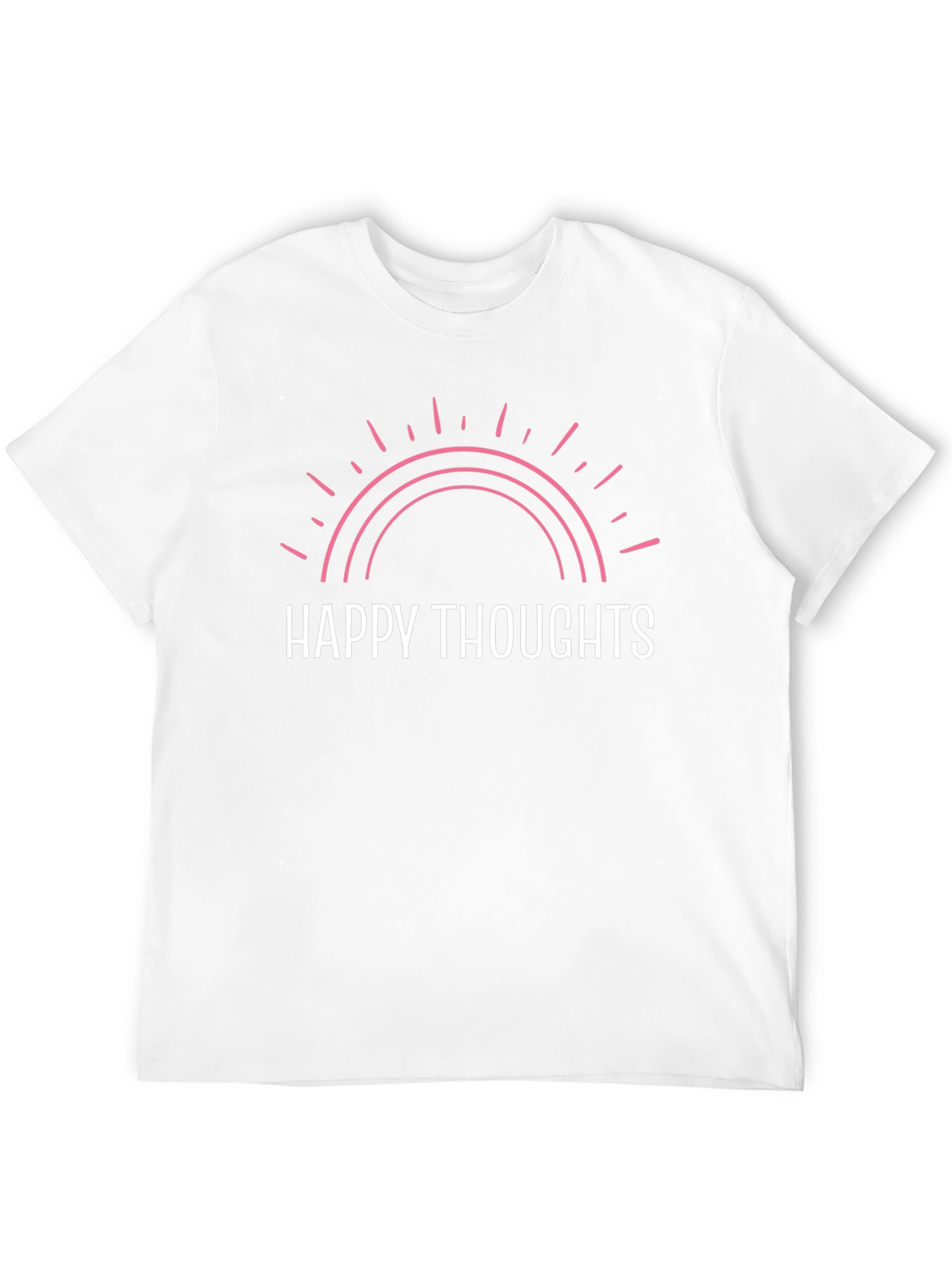 Happy Thoughts Graphic Tee - Positive Vibes T-Shirt