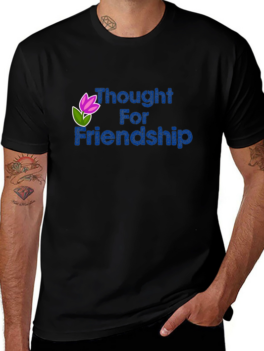 Thought For Friendship Tee - Black Short Sleeve