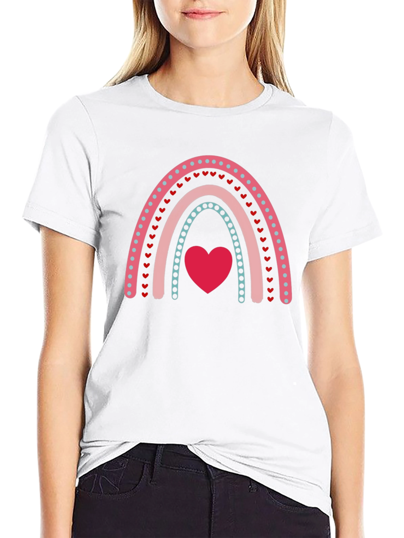Heart Rainbow Graphic Tee