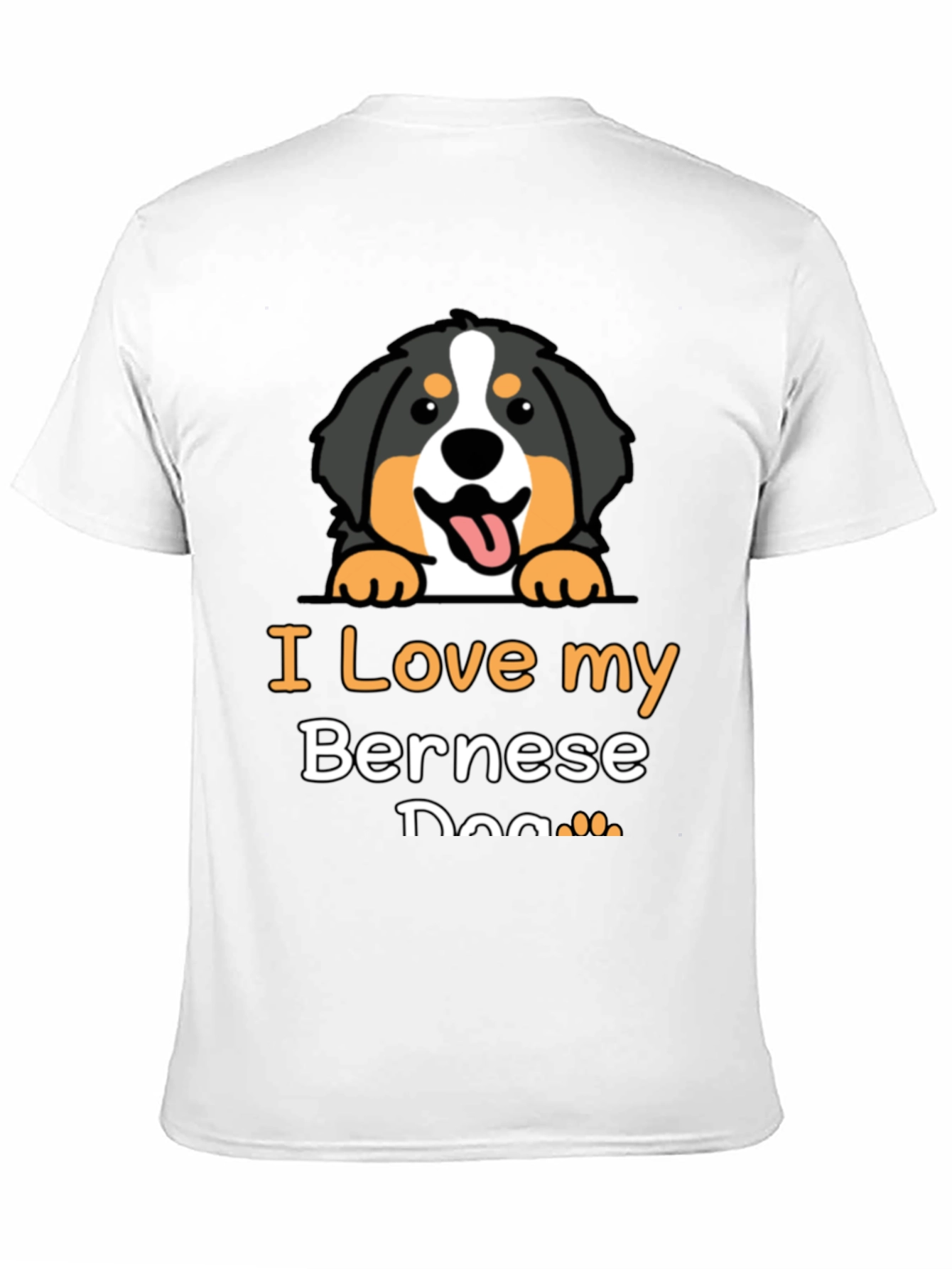 I Love My Bernese Dog Graphic T-Shirt