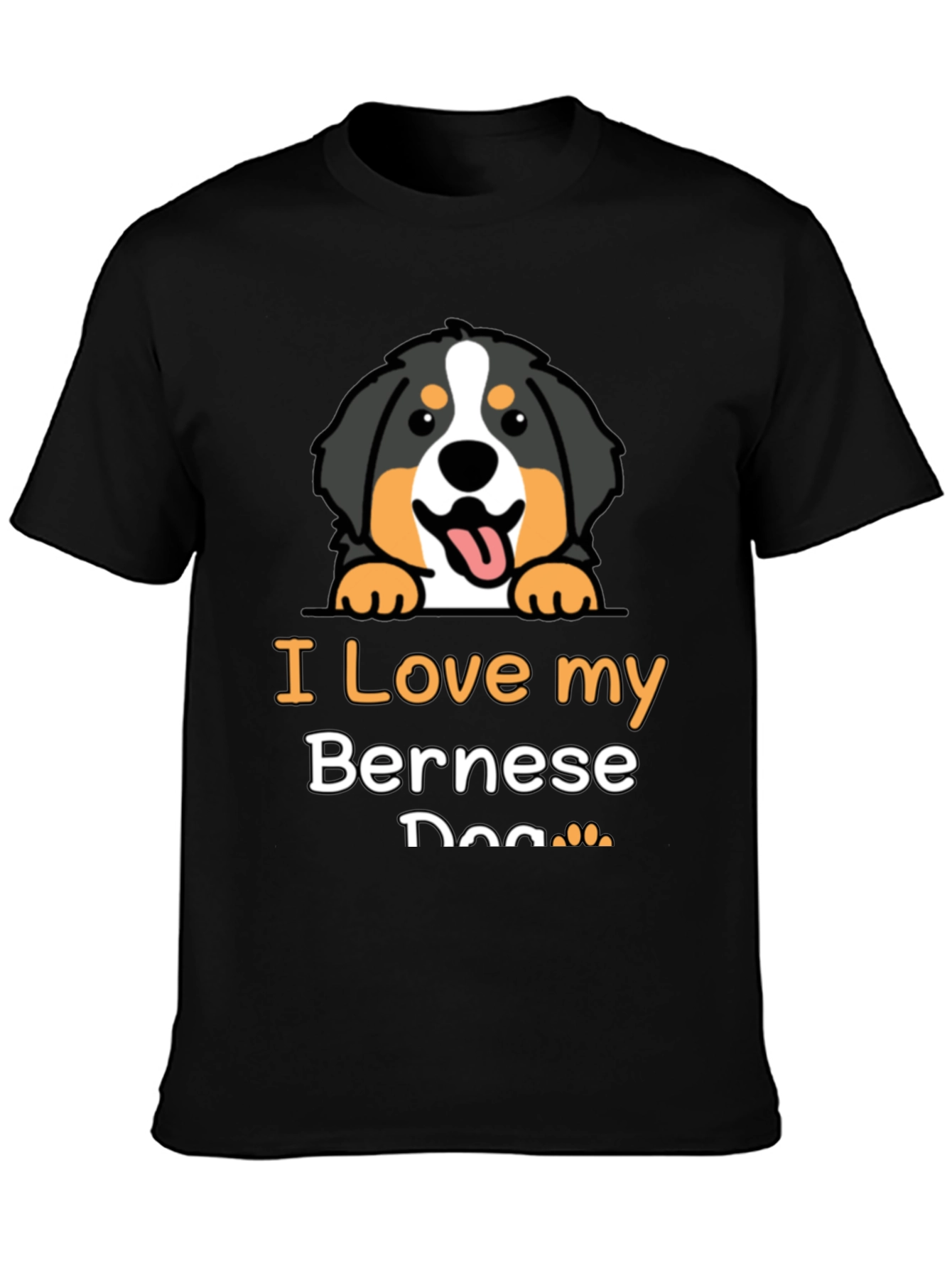 I Love My Bernese Dog Graphic T-Shirt