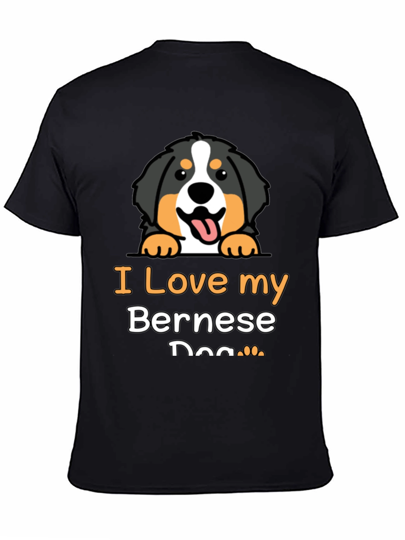 I Love My Bernese Dog Graphic T-Shirt