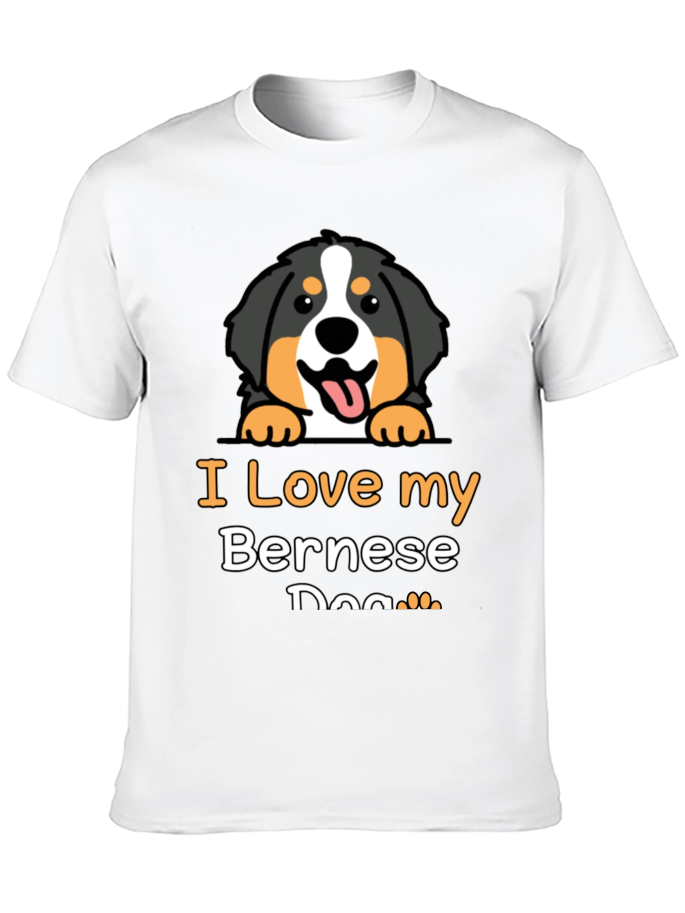 I Love My Bernese Dog Graphic T-Shirt