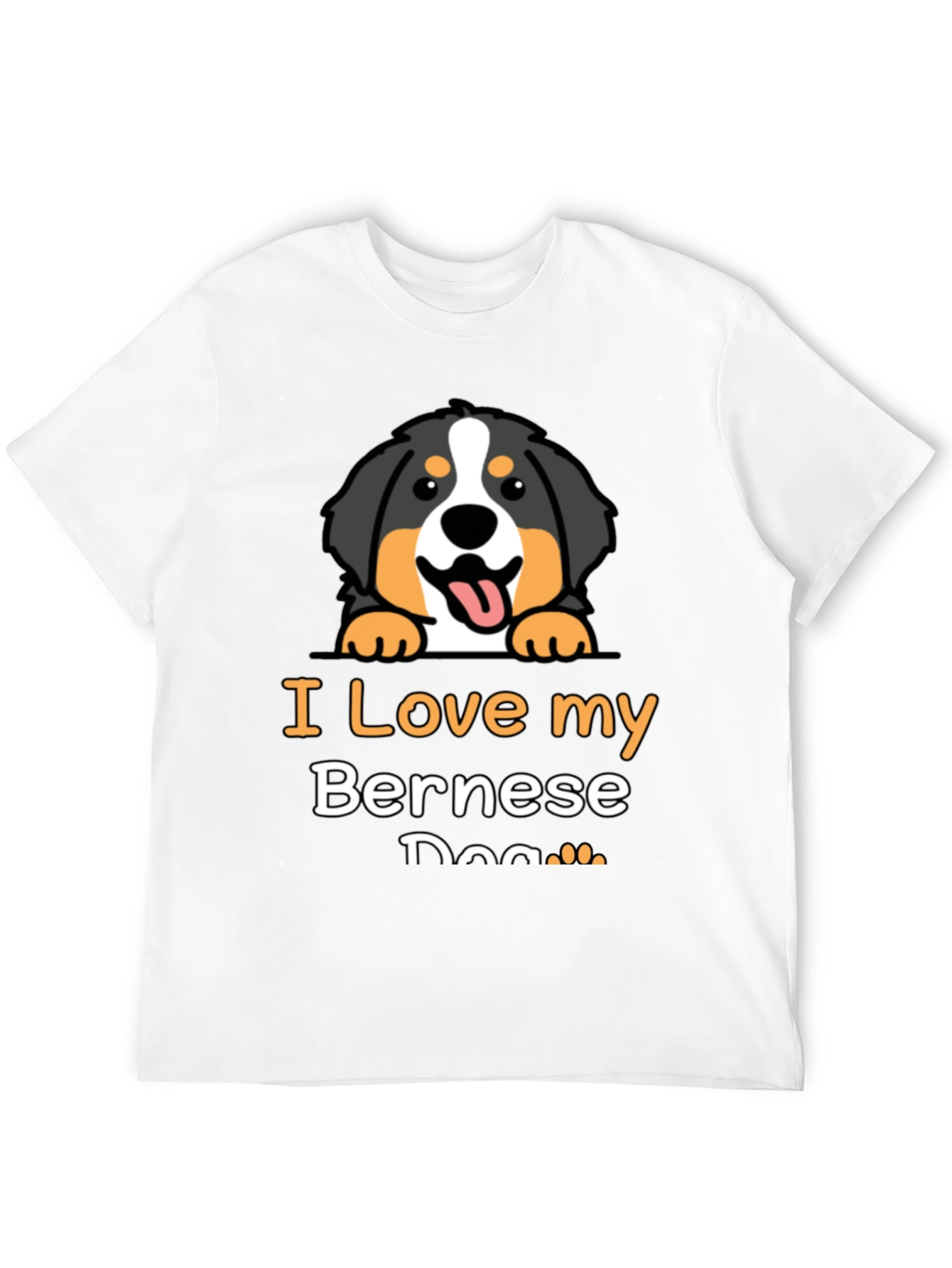 I Love My Bernese Dog Graphic T-Shirt